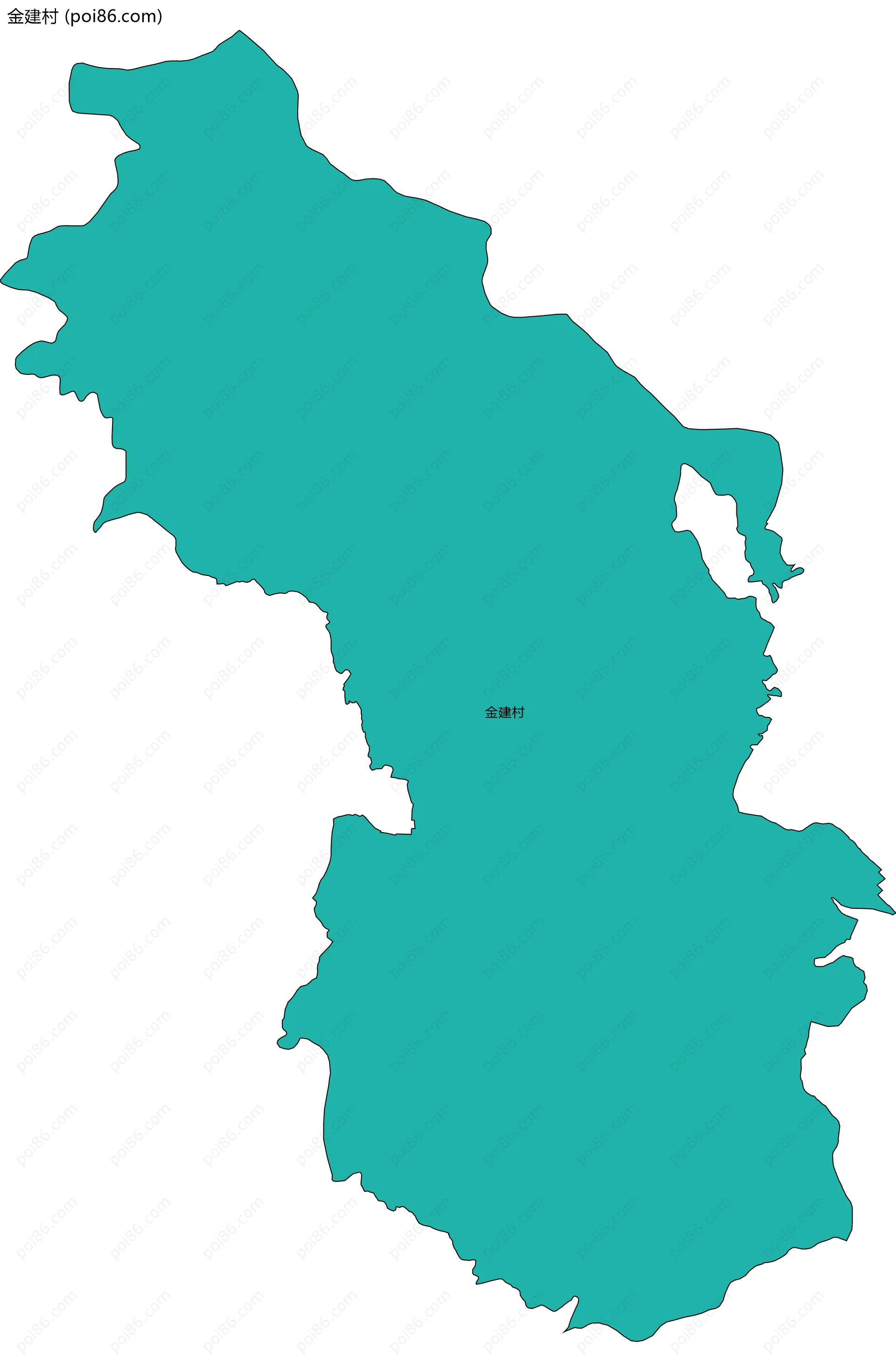 金建村边界地图