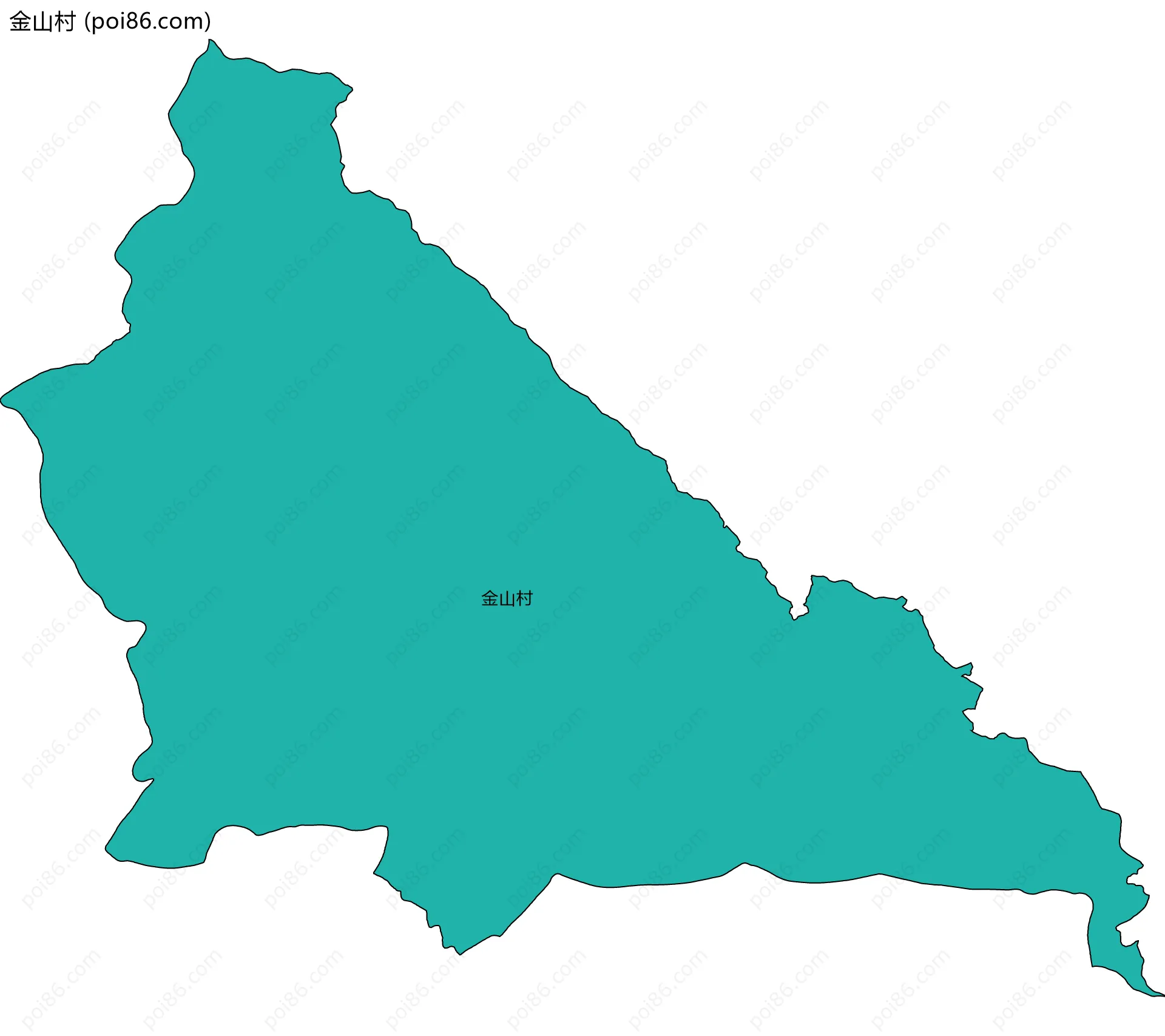 金山村边界地图