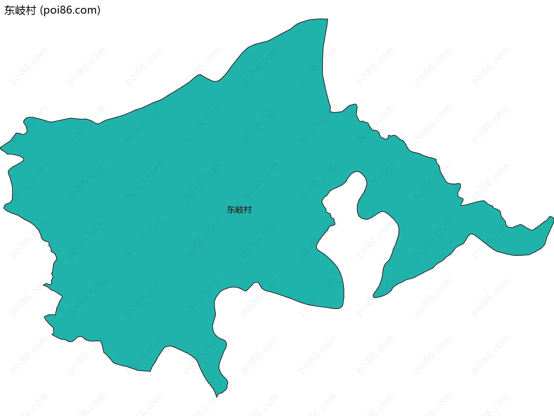东岐村边界地图