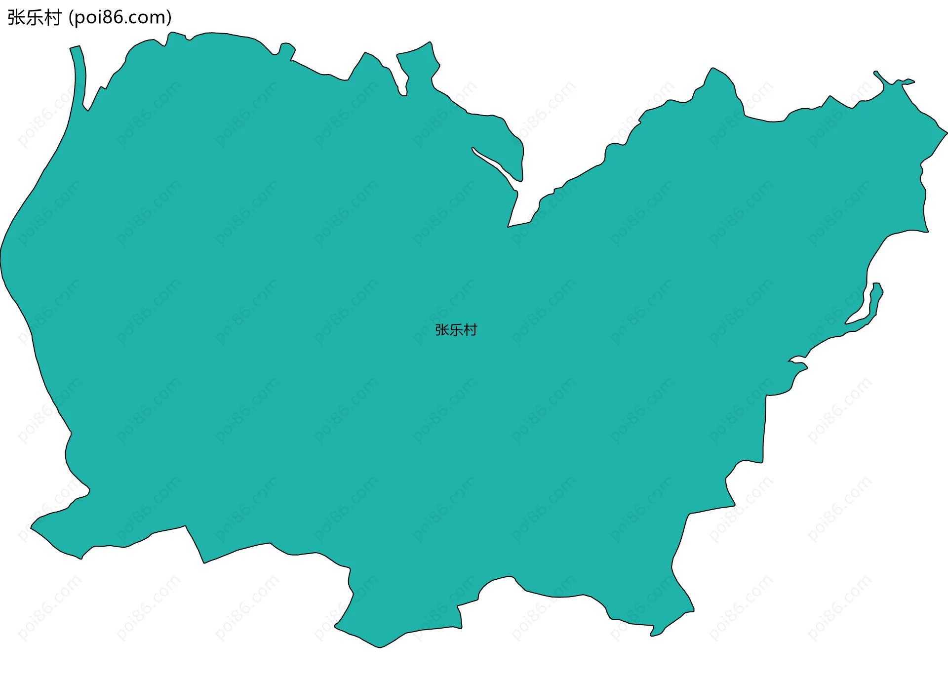 张乐村边界地图