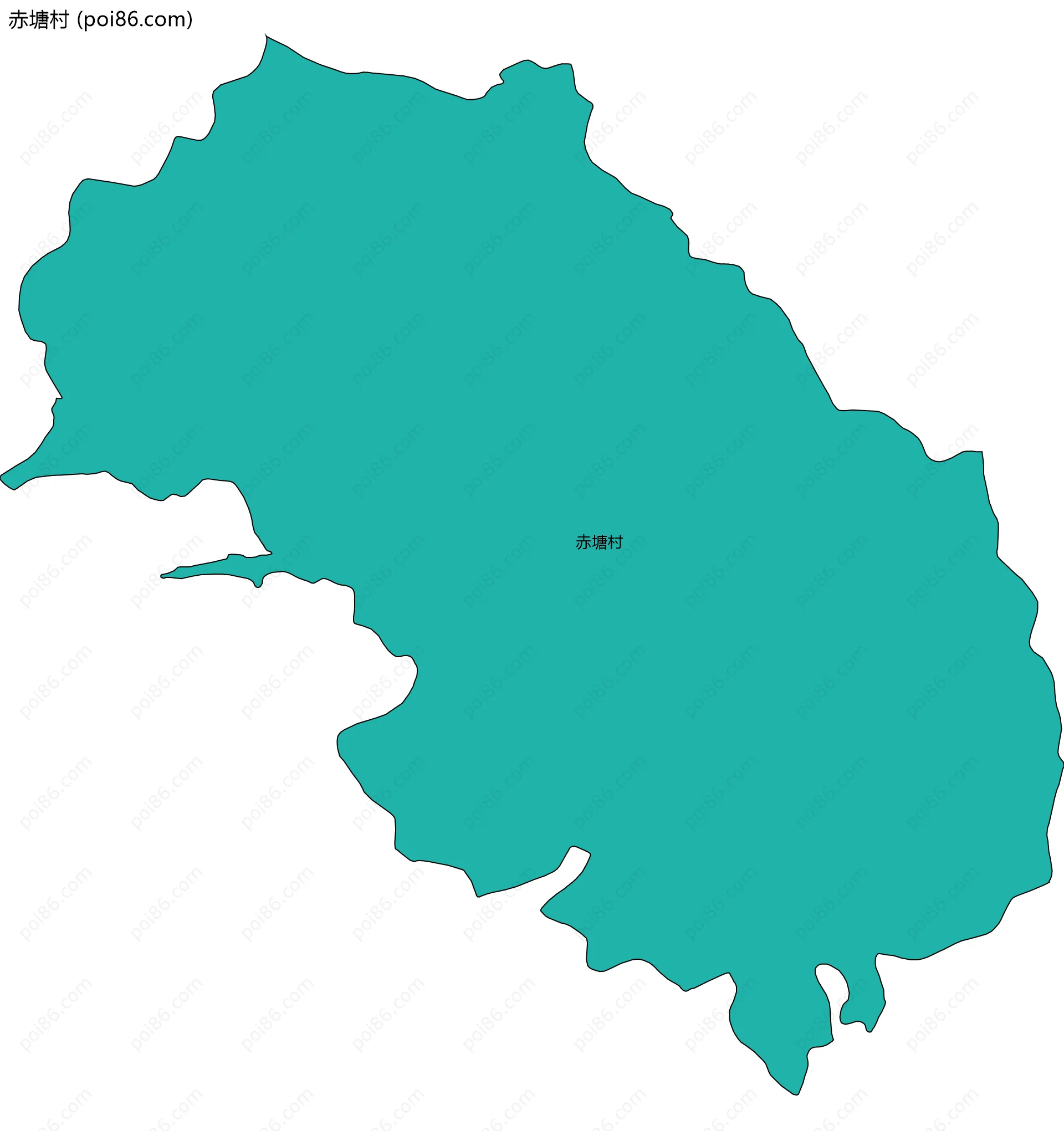 赤塘村边界地图