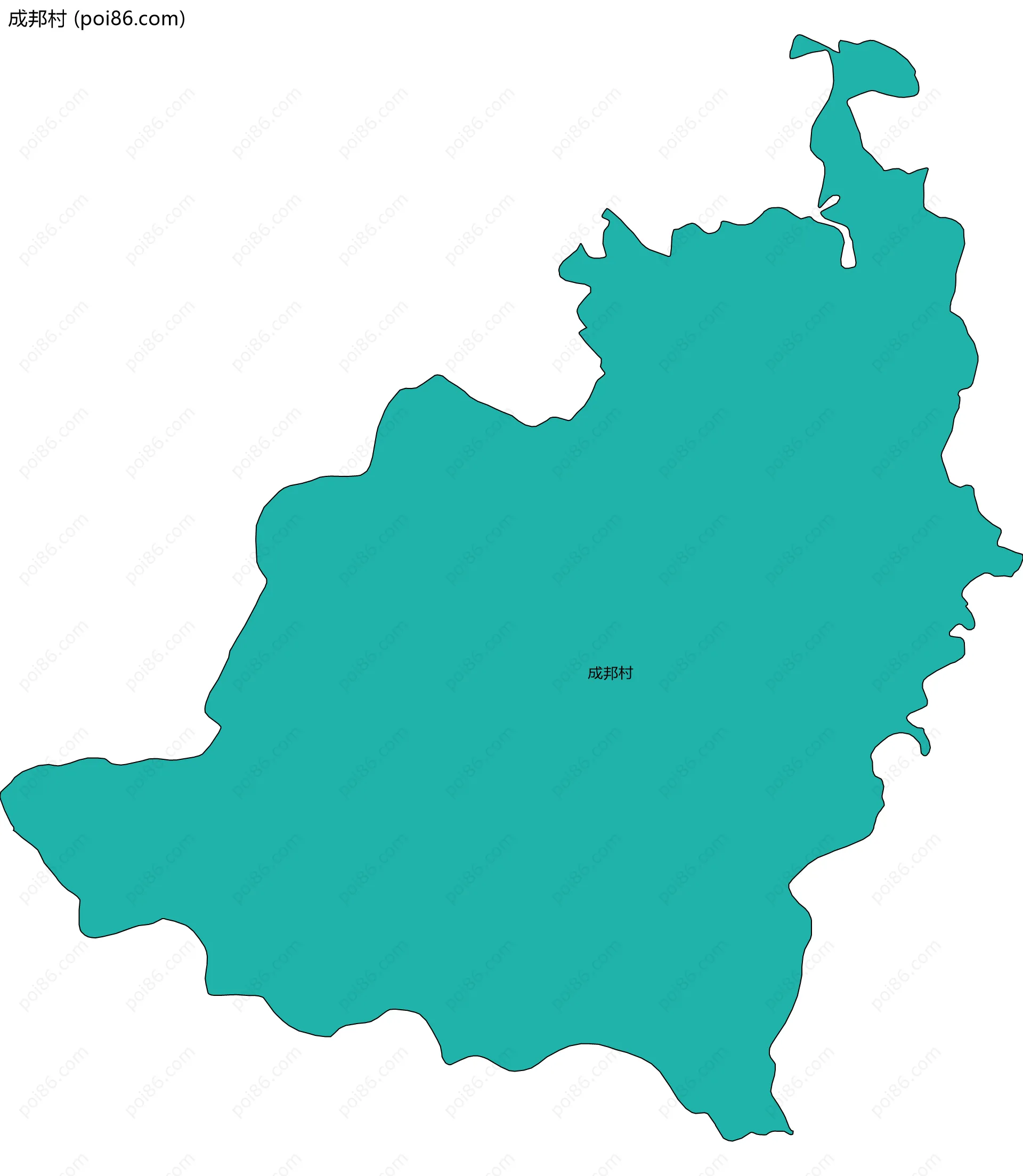 成邦村边界地图