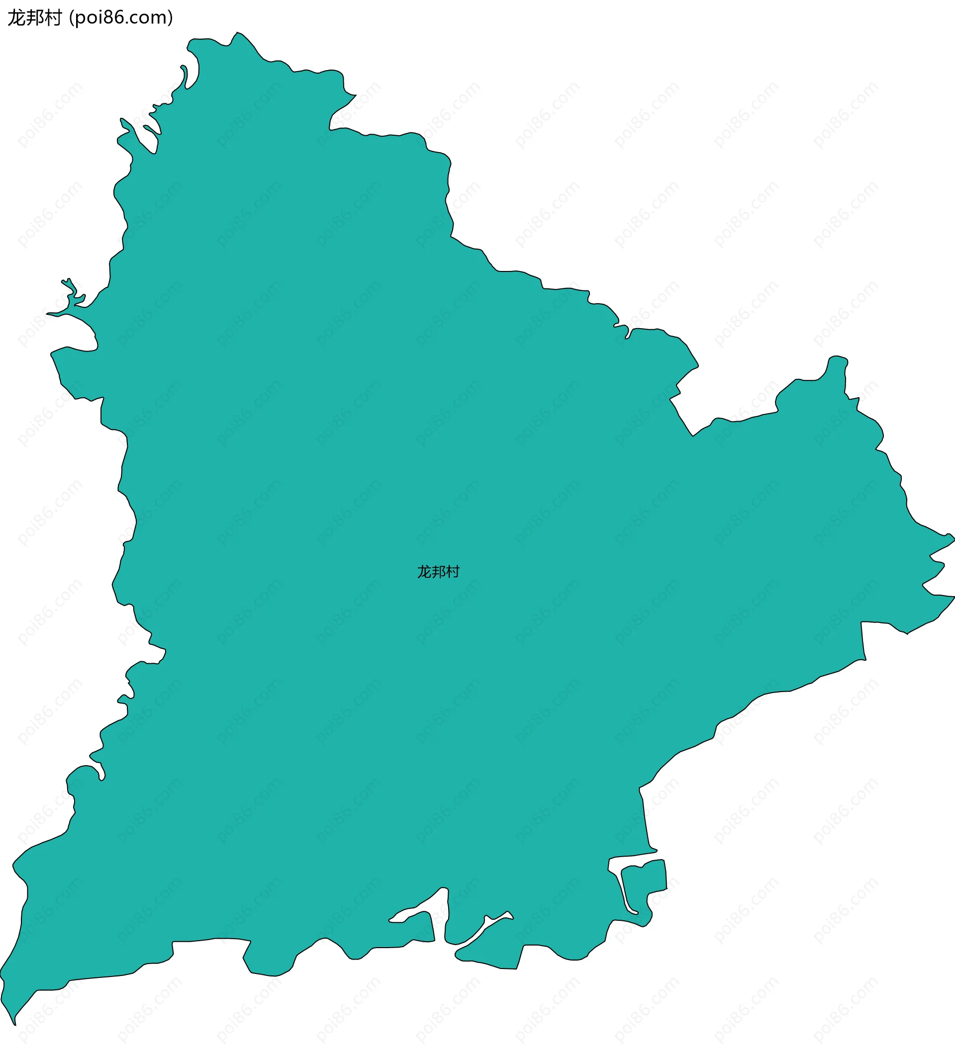 龙邦村边界地图