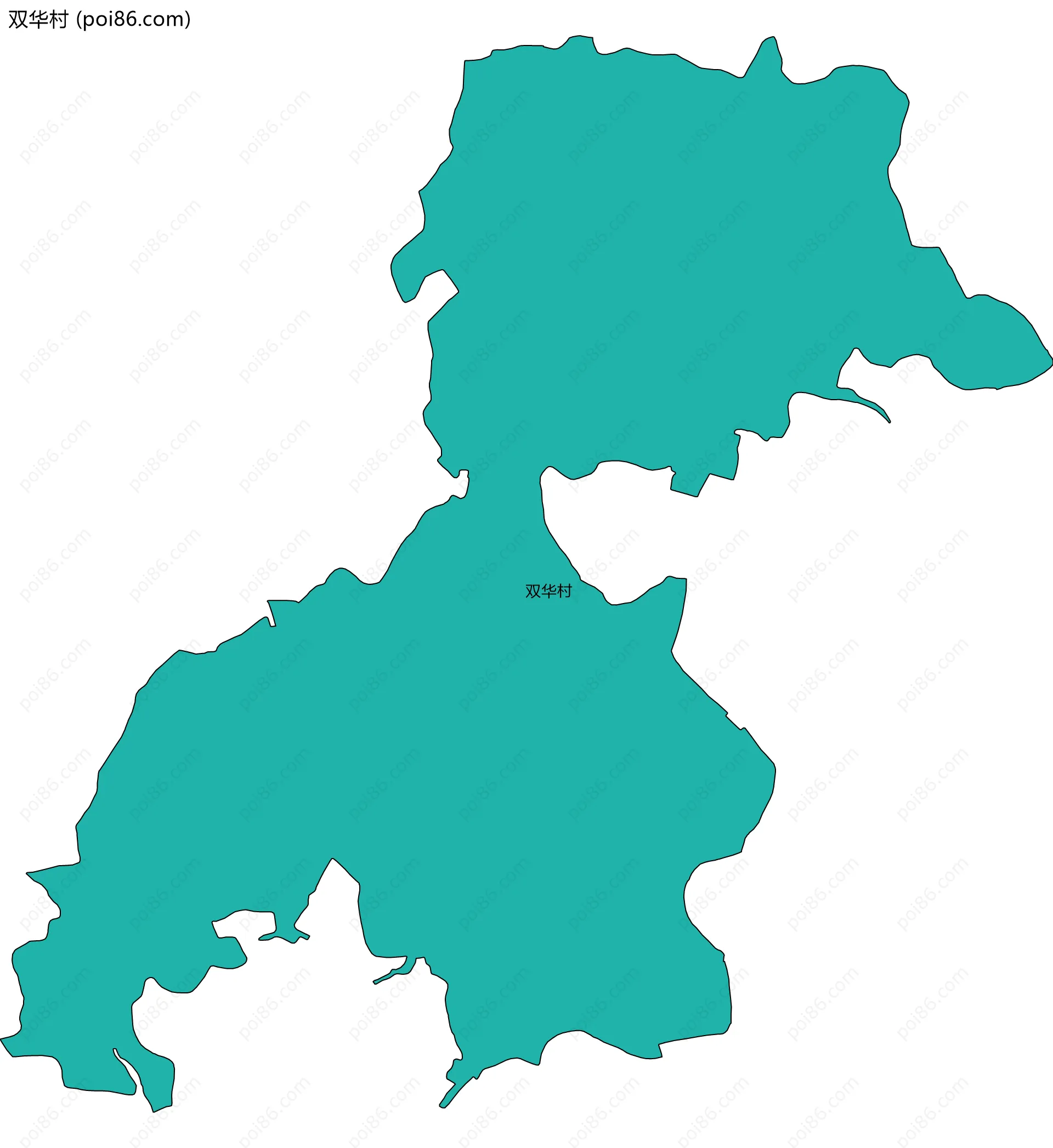 双华村边界地图