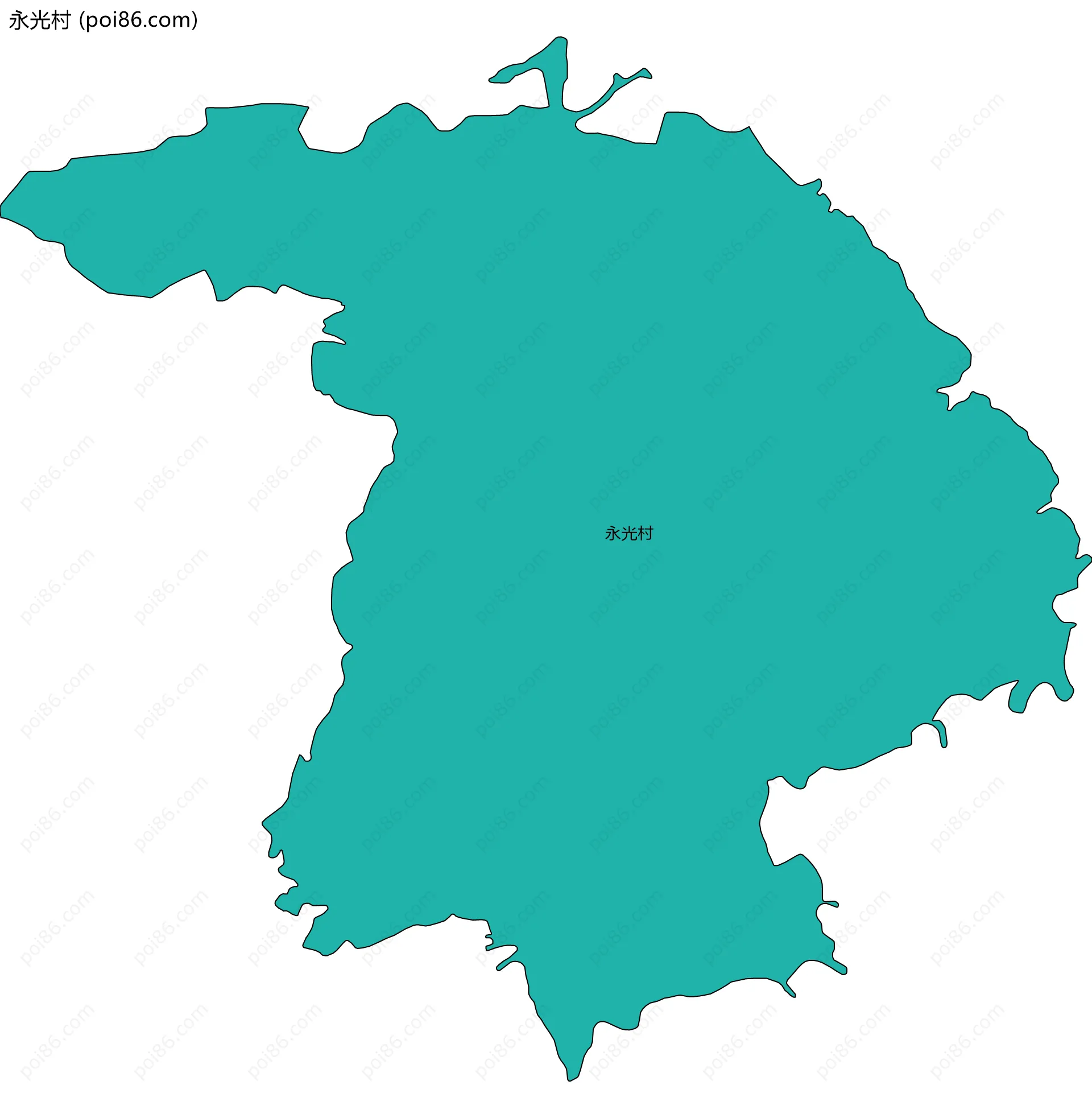 永光村边界地图