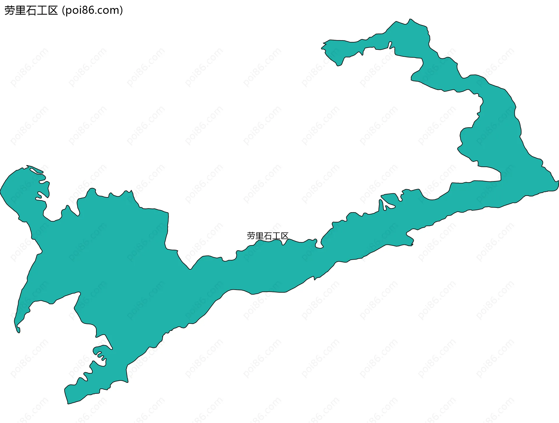 劳里石工区边界地图