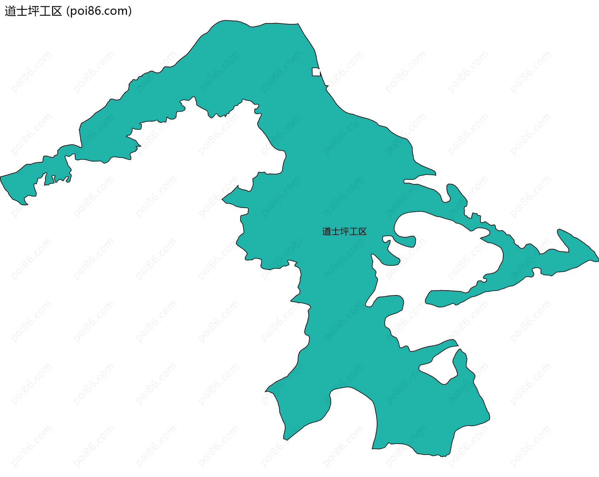道士坪工区边界地图