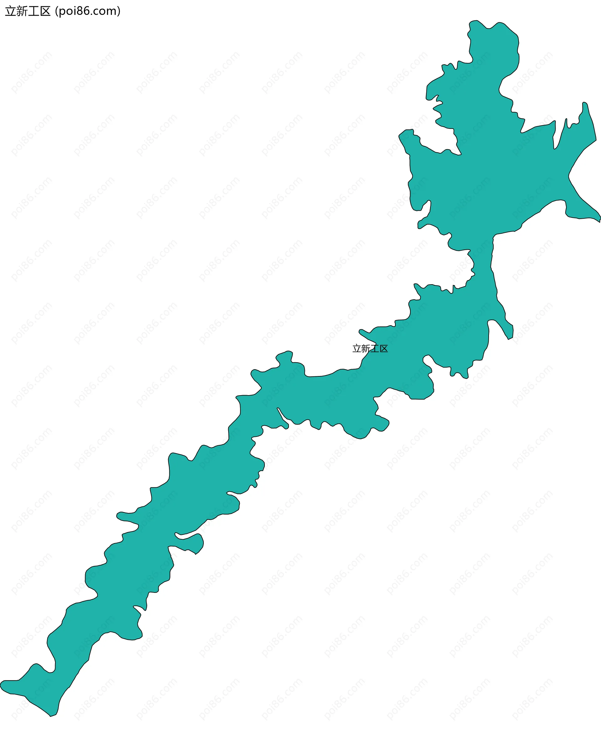 立新工区边界地图