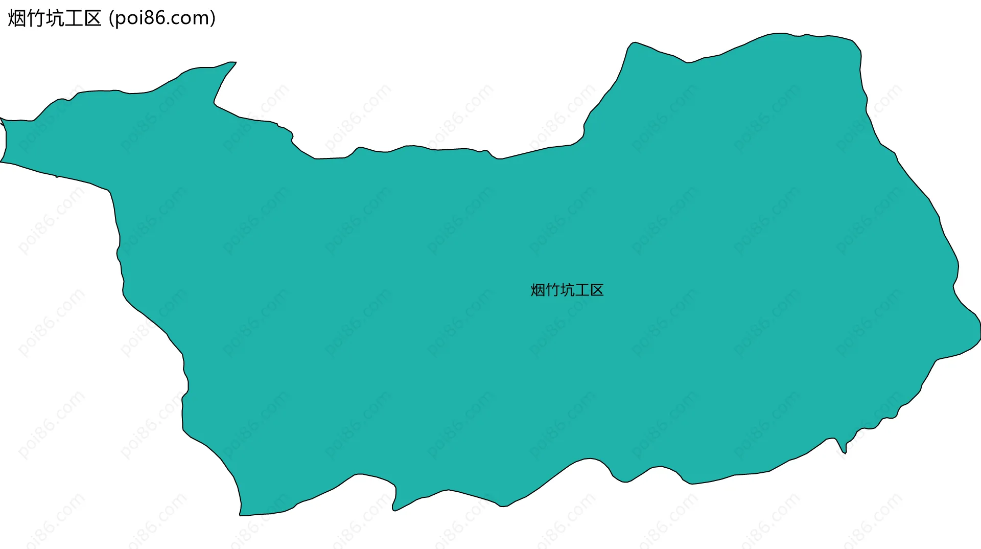 烟竹坑工区边界地图