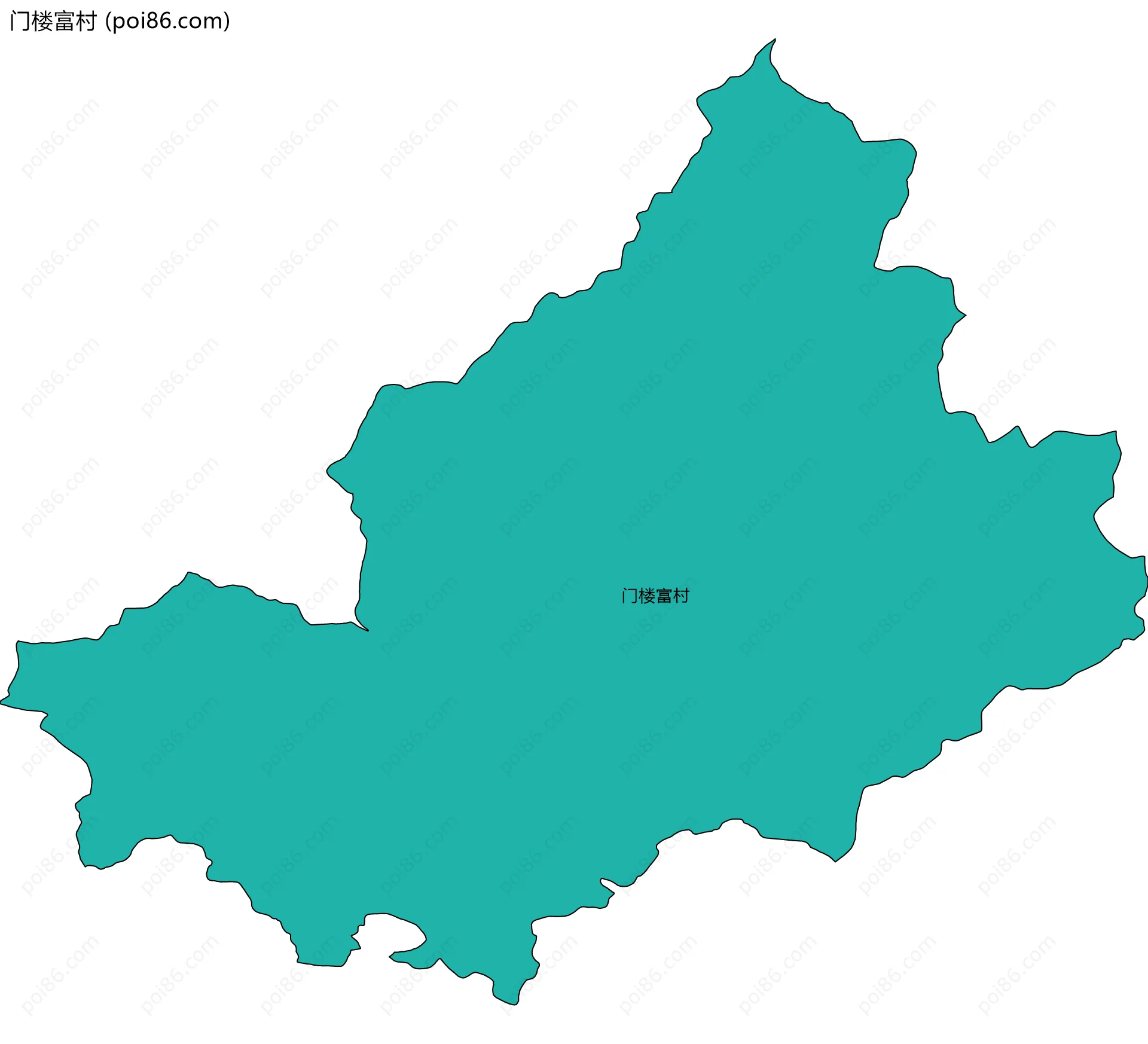 门楼富村边界地图