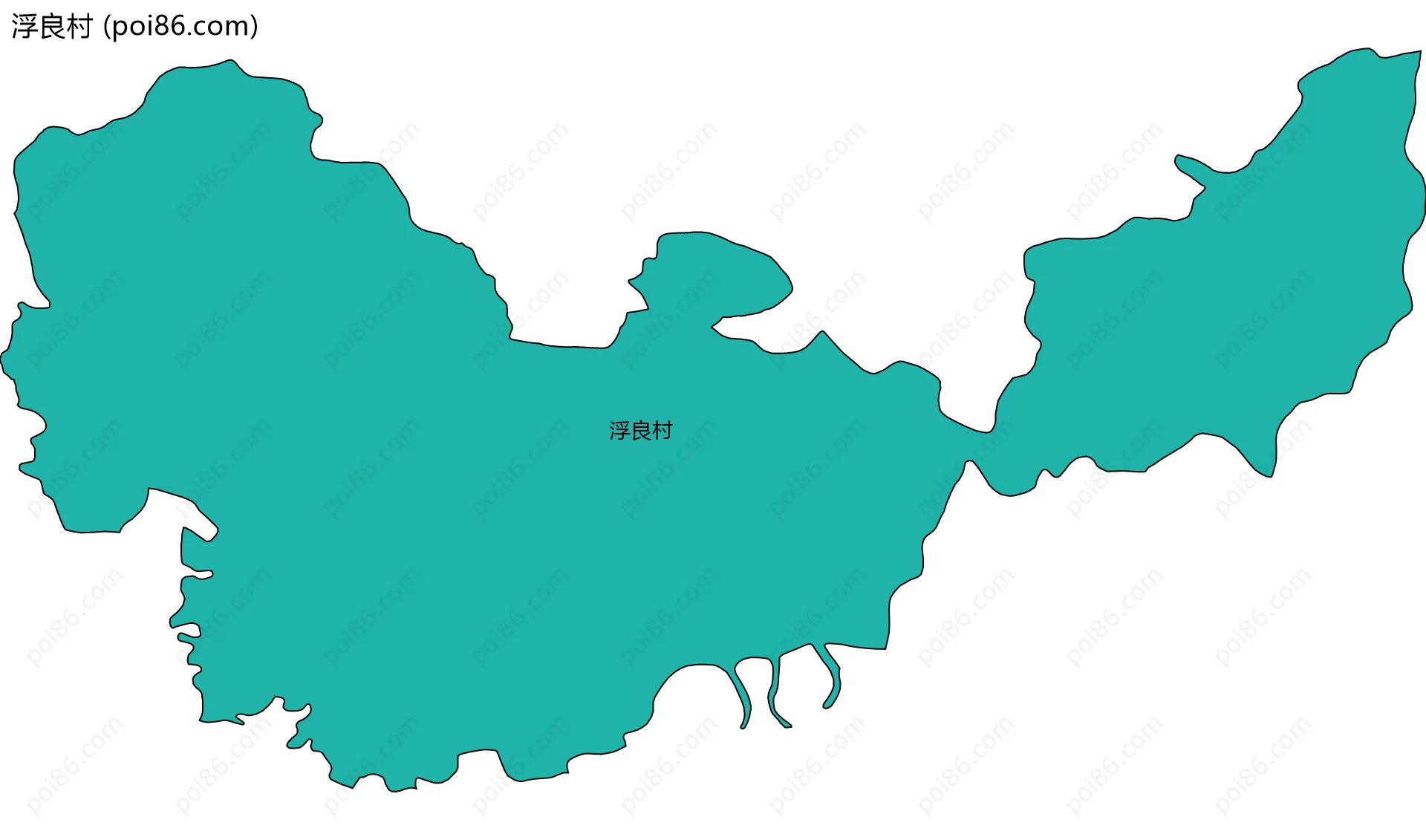 浮良村边界地图