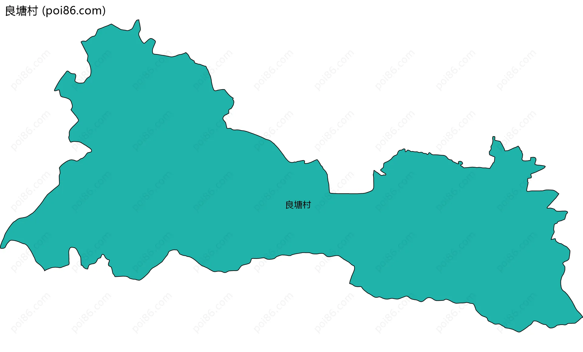 良塘村边界地图