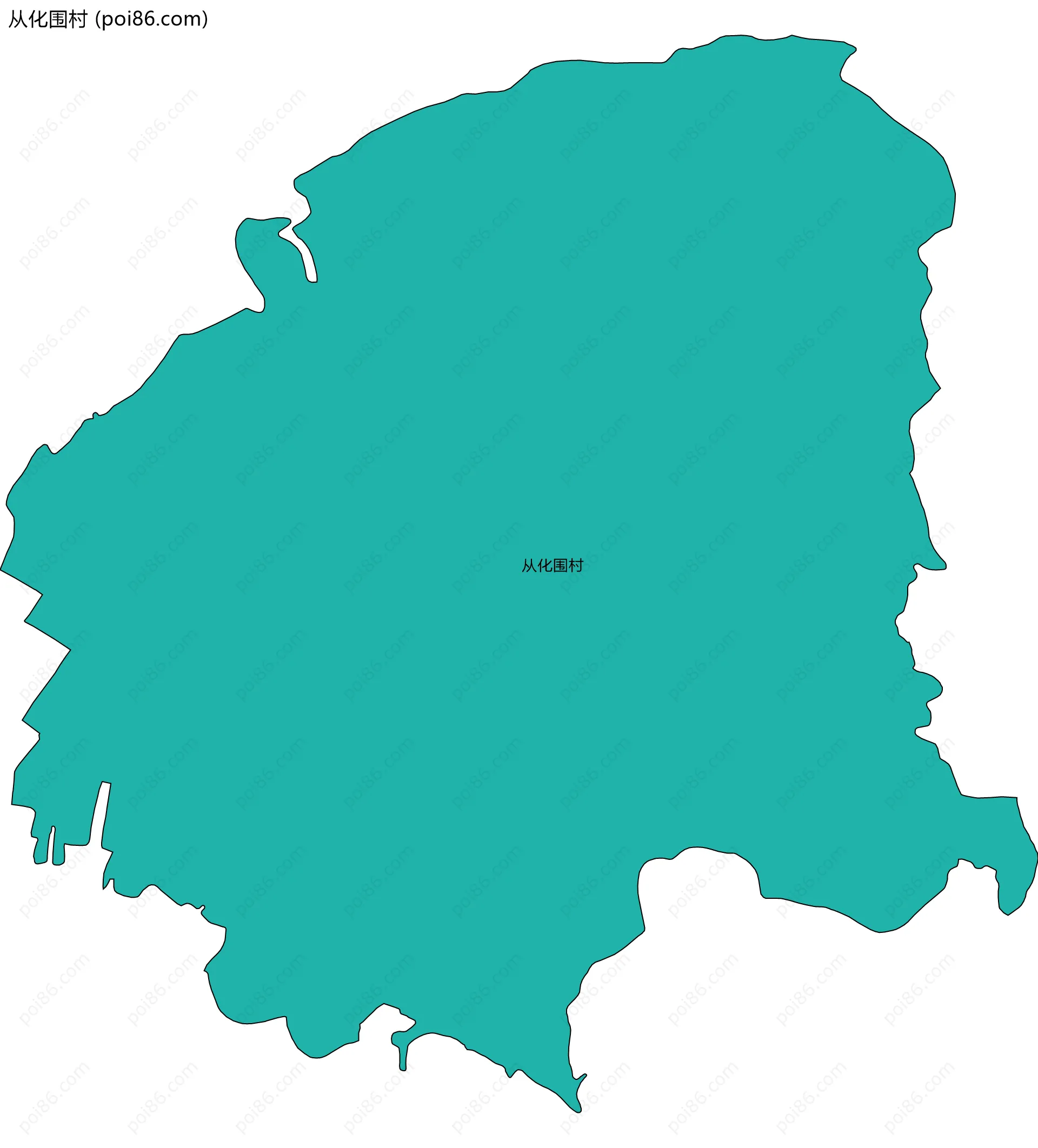 从化围村边界地图