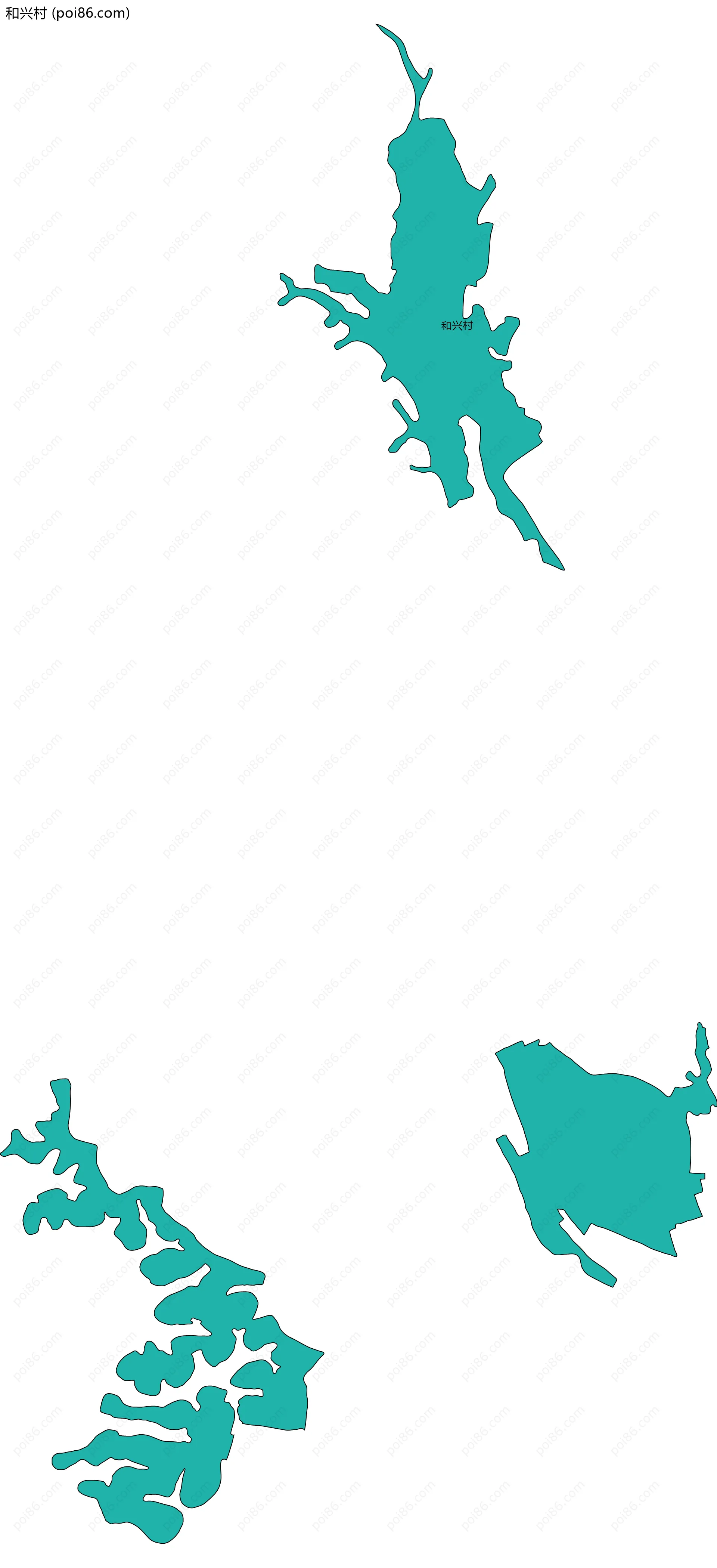 和兴村边界地图