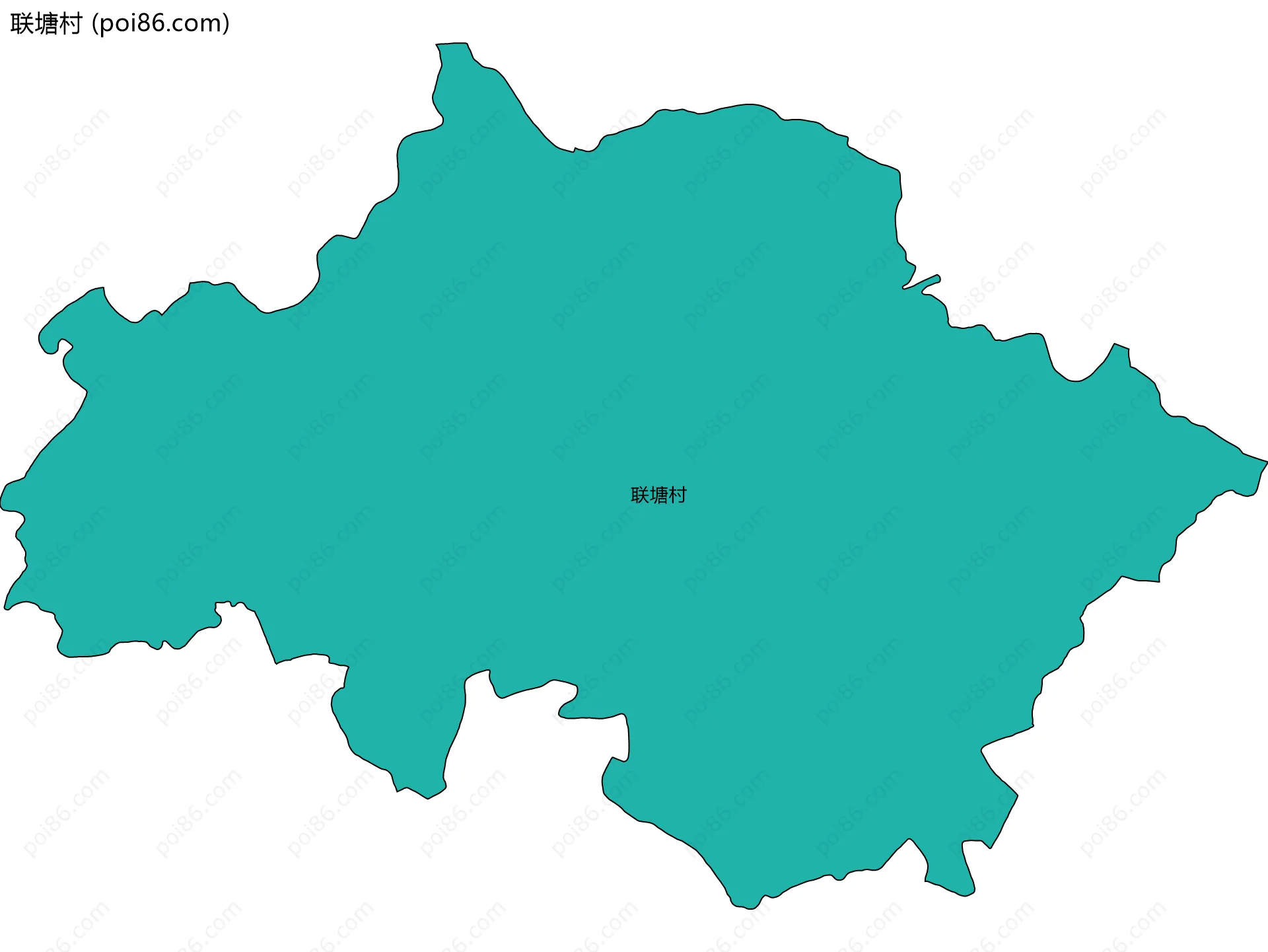 联塘村边界地图