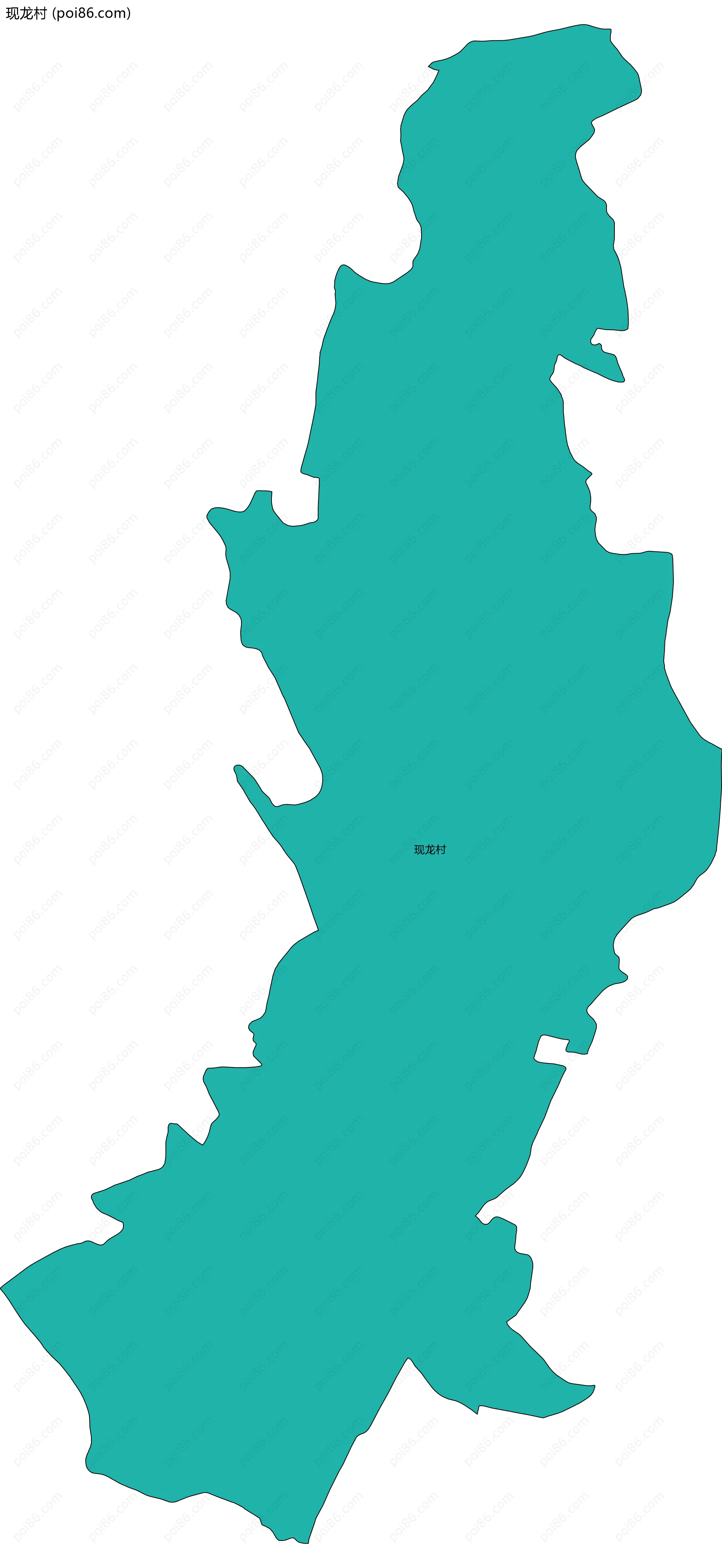 现龙村边界地图