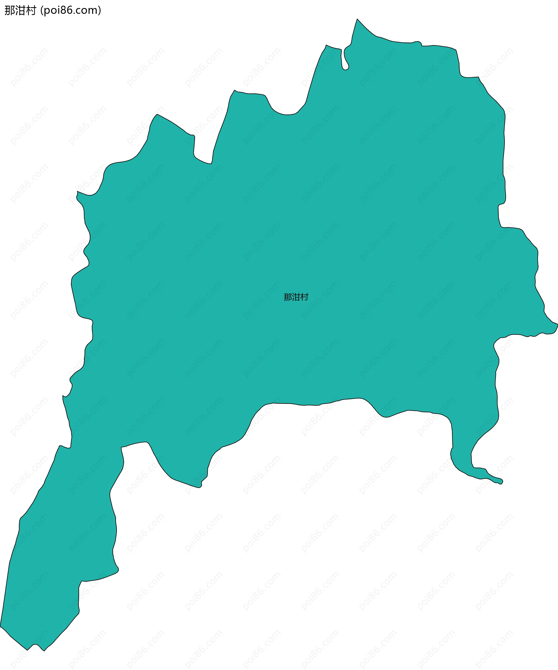 那泔村边界地图