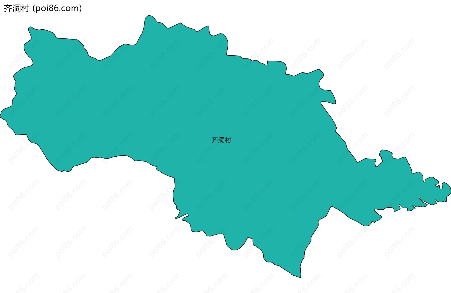 齐洞村边界地图