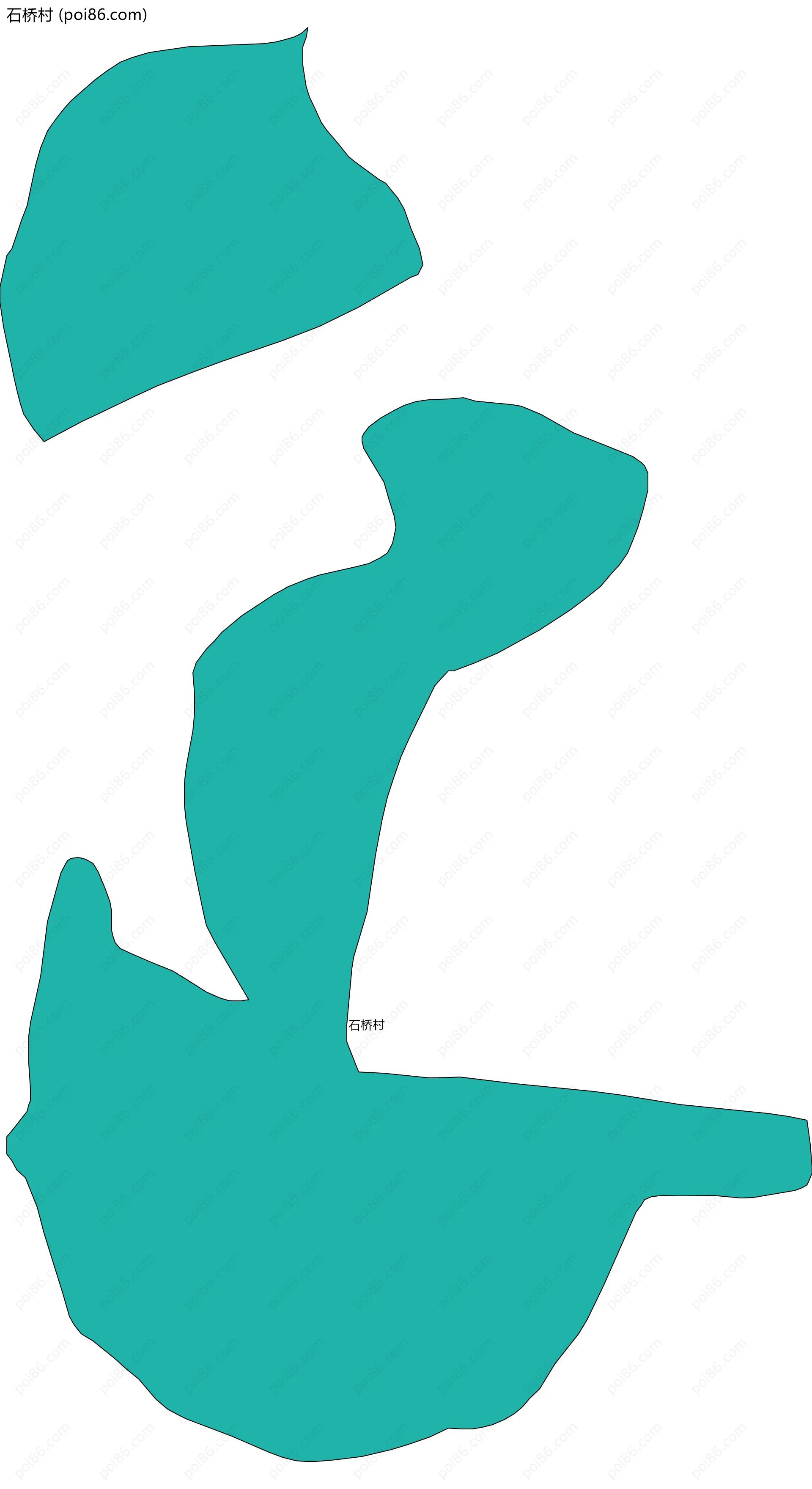 石桥村边界地图