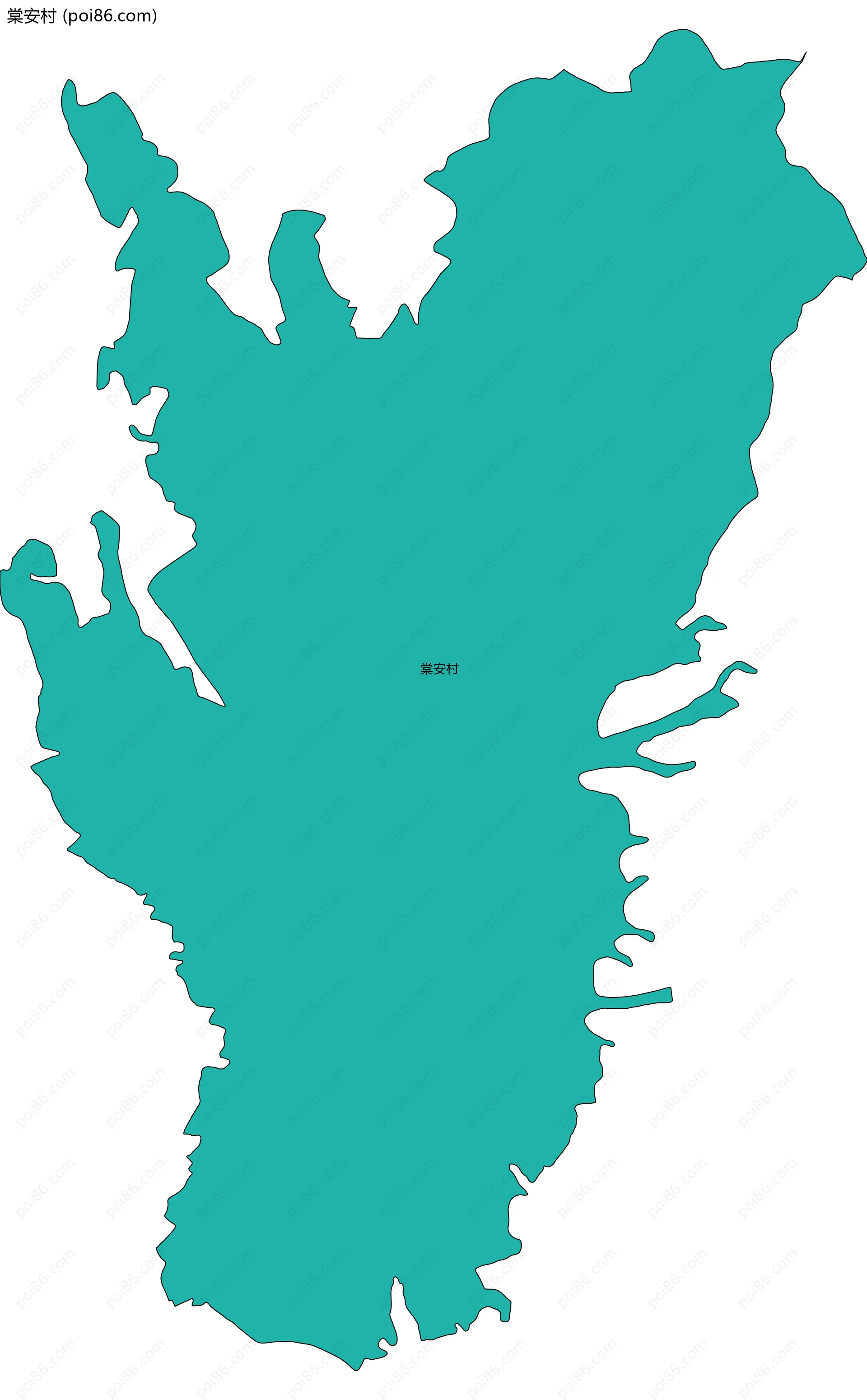 棠安村边界地图