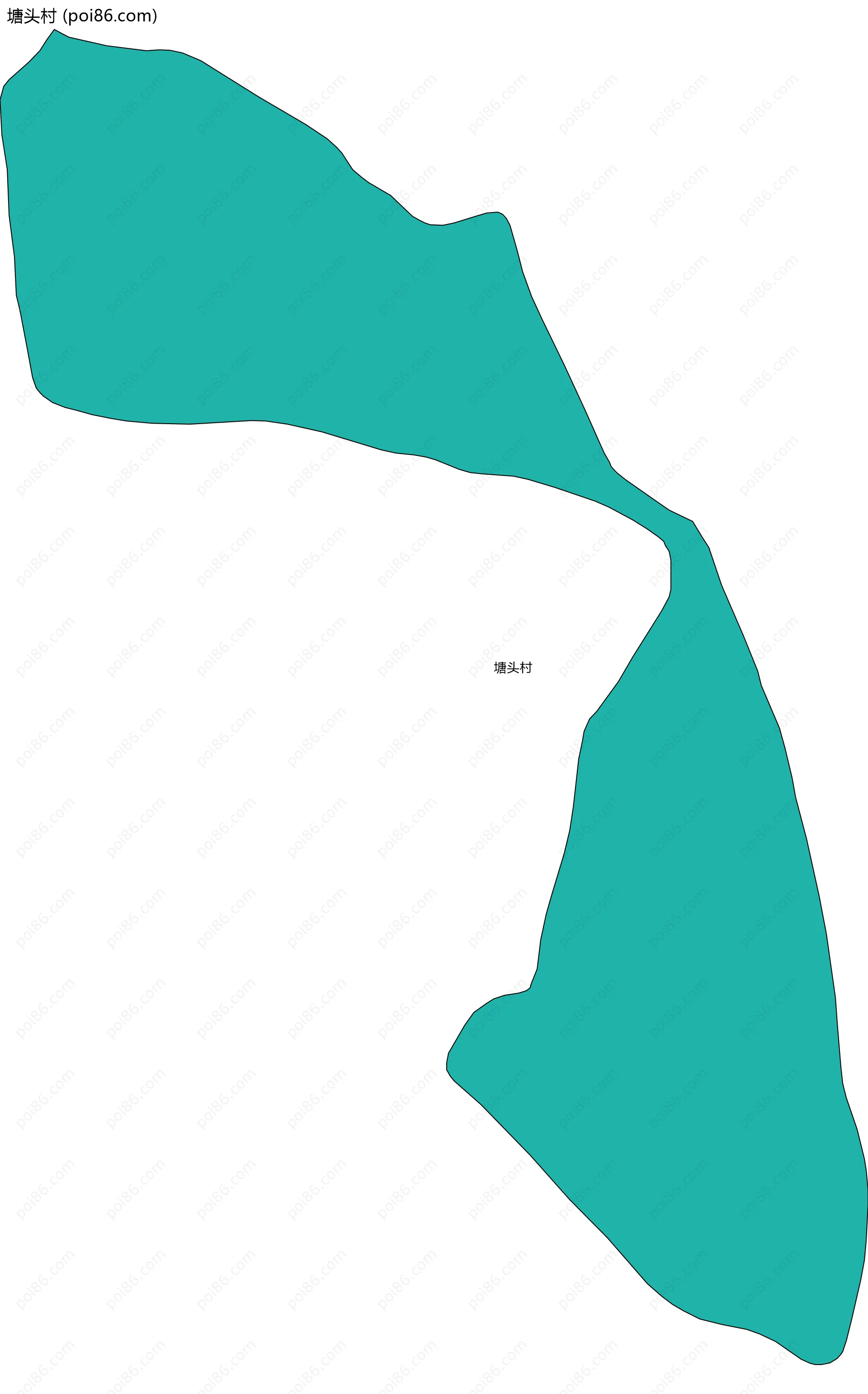 塘头村边界地图