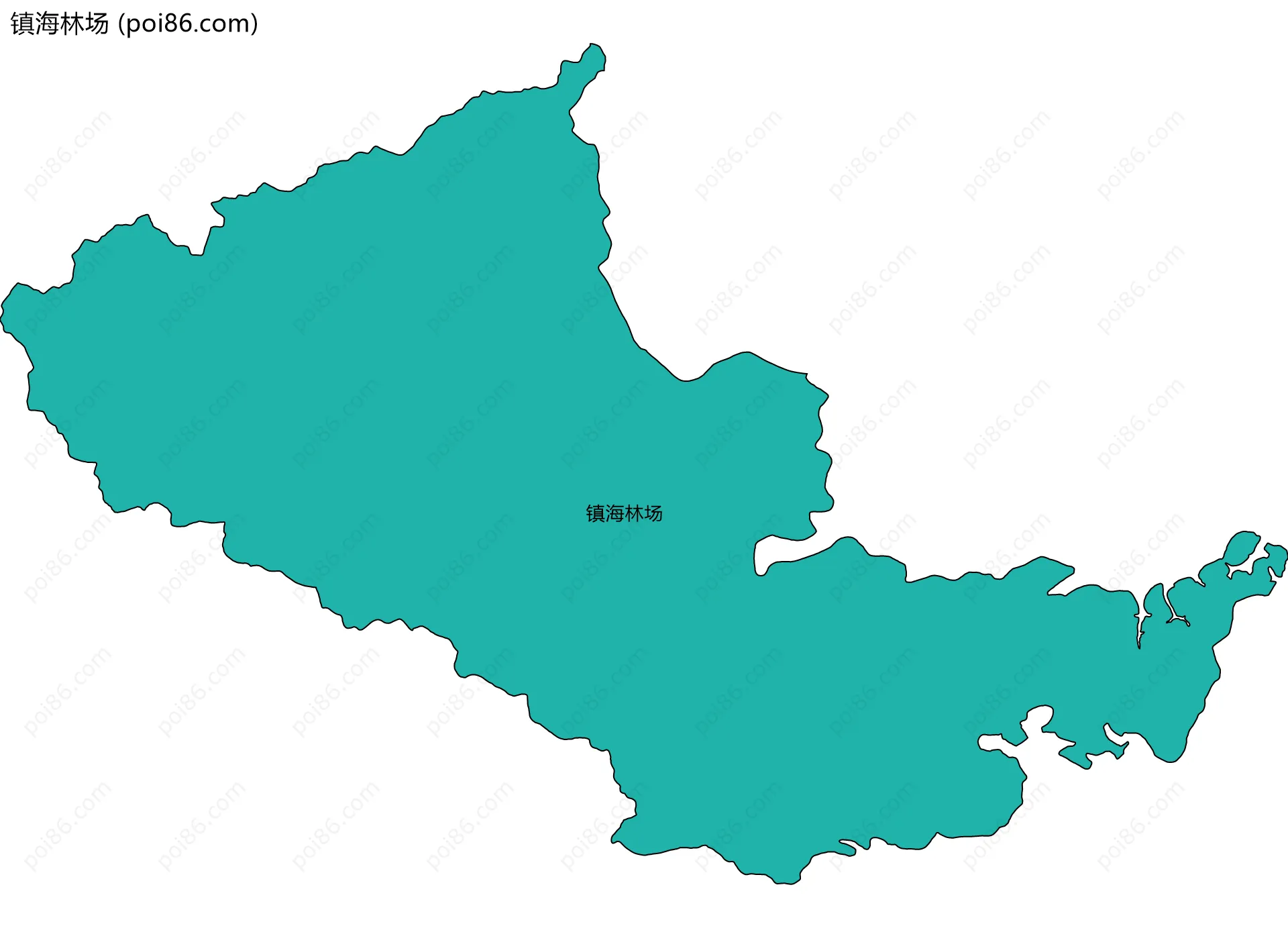 镇海林场边界地图