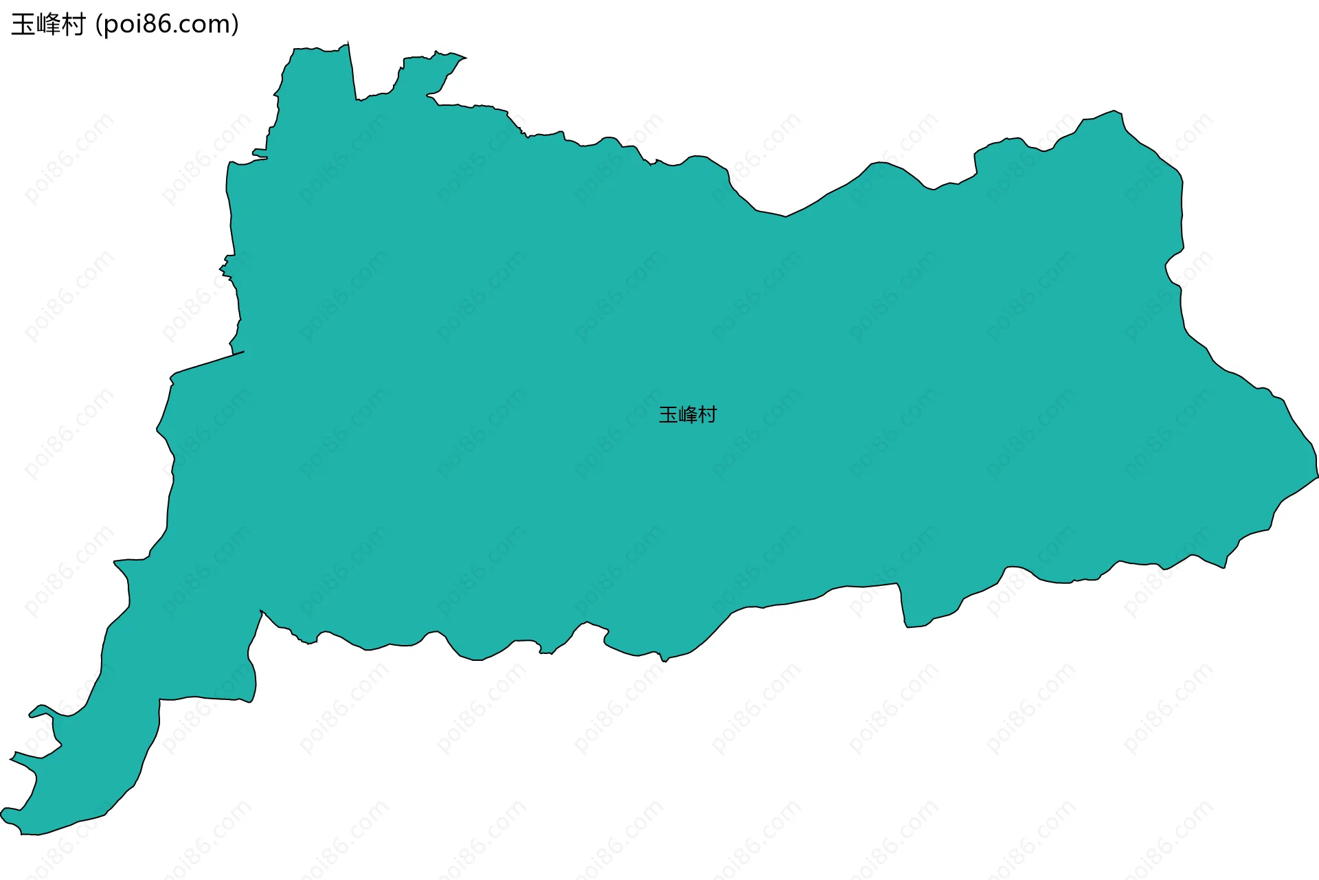玉峰村边界地图