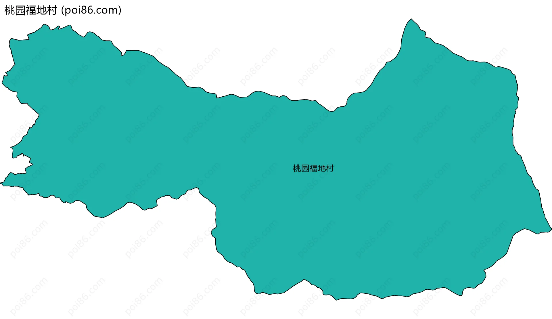 桃园福地村边界地图
