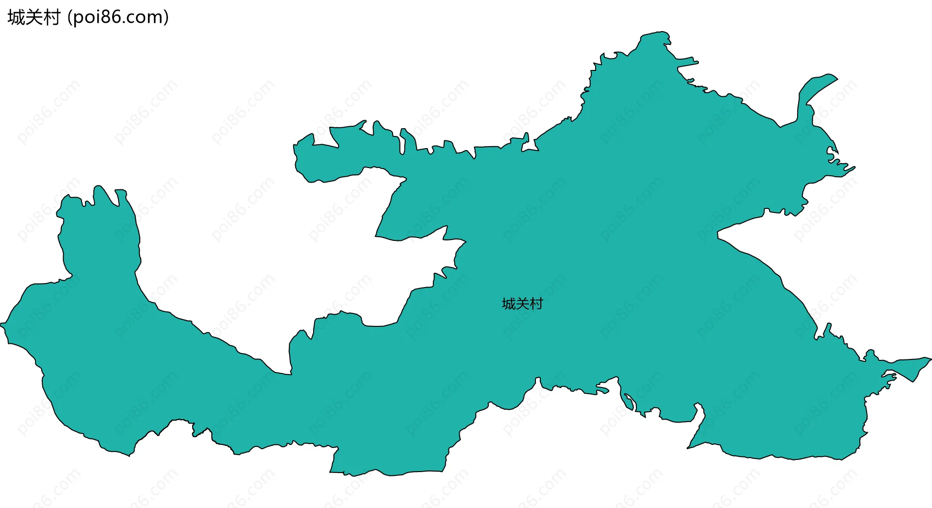 城关村边界地图