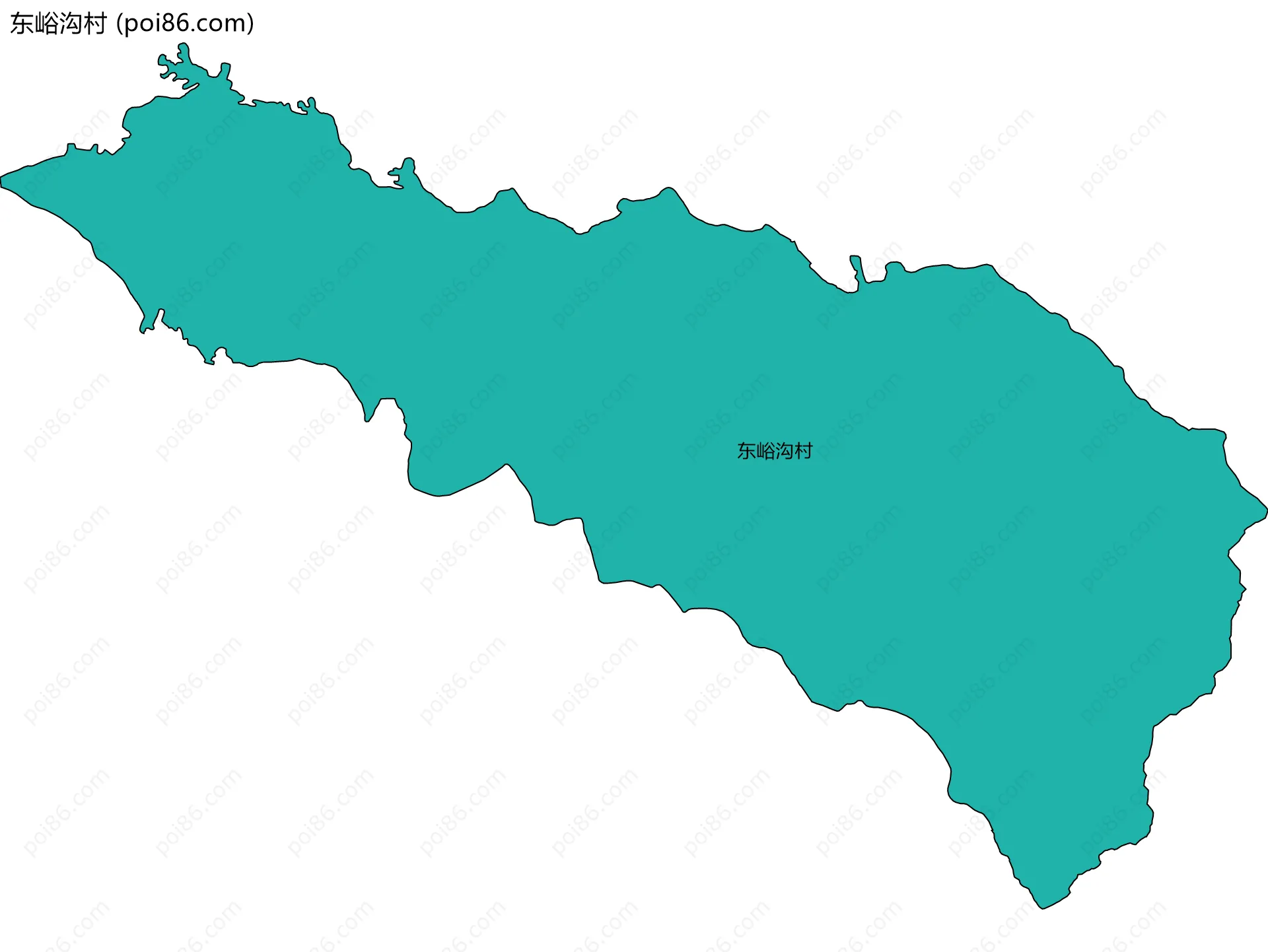 东峪沟村边界地图