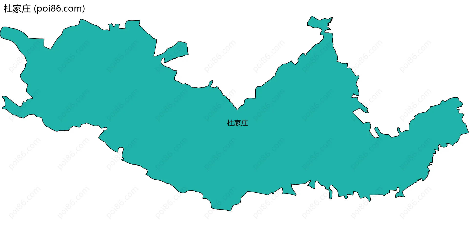 杜家庄边界地图