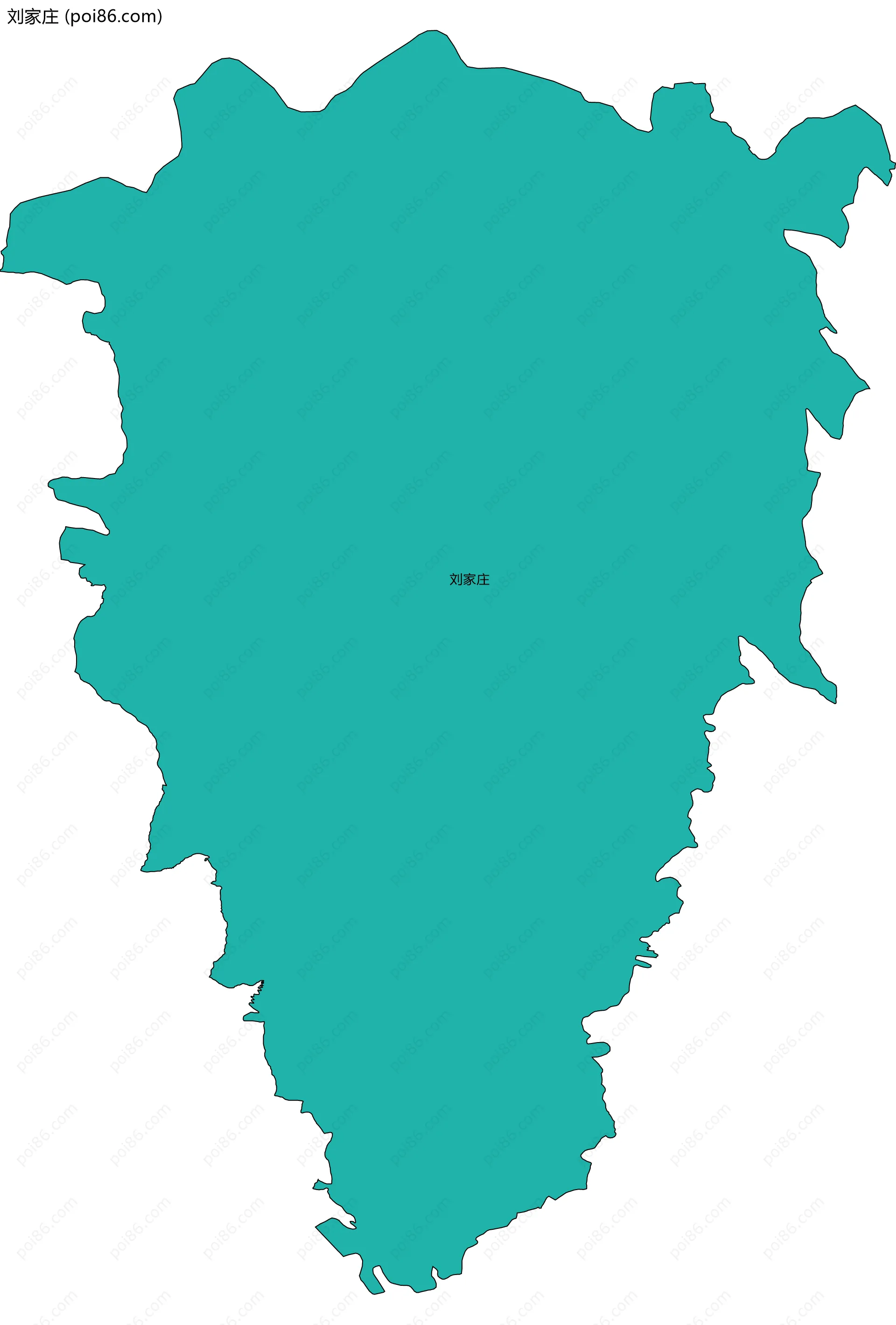 刘家庄边界地图