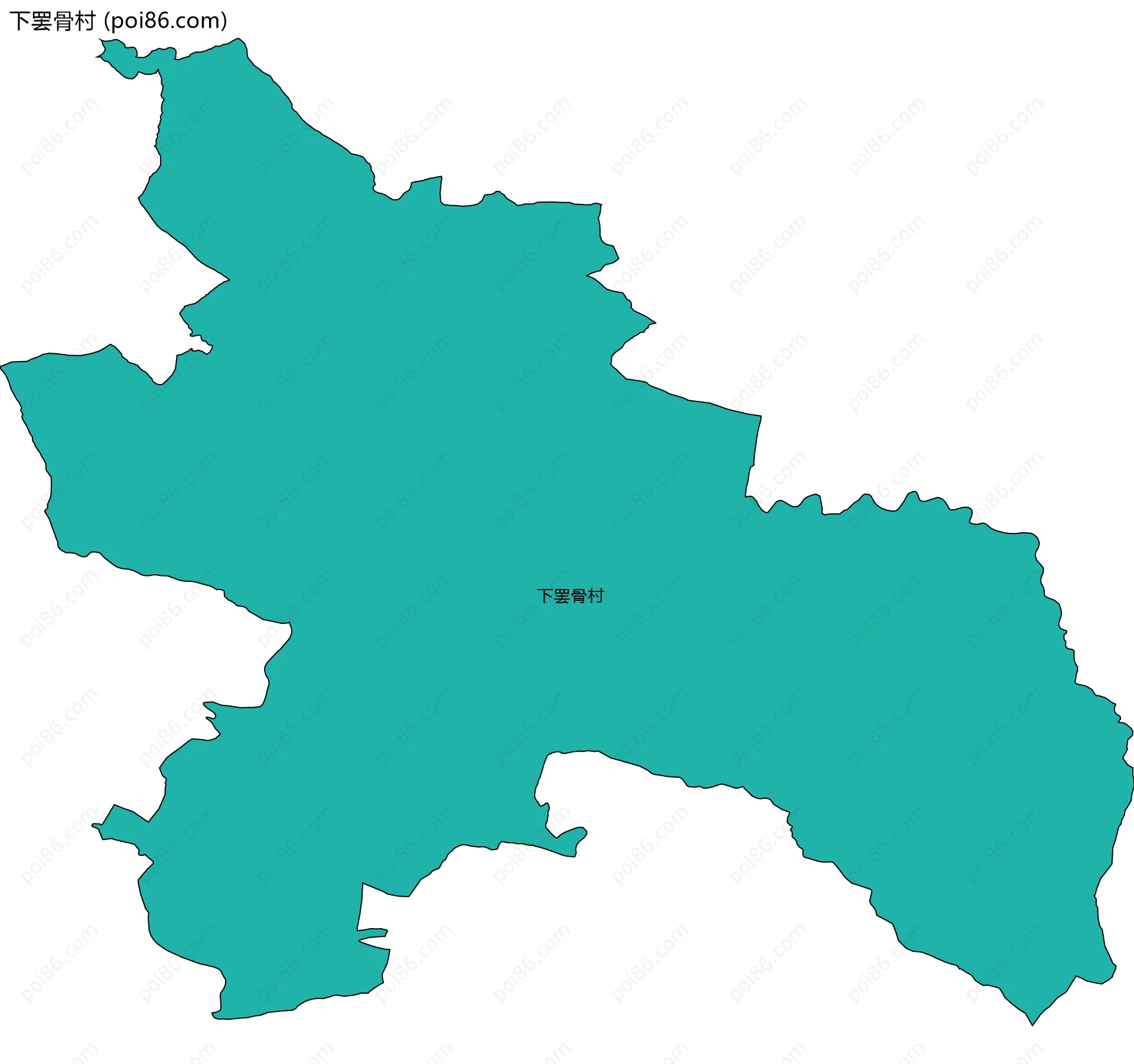 下罢骨村边界地图