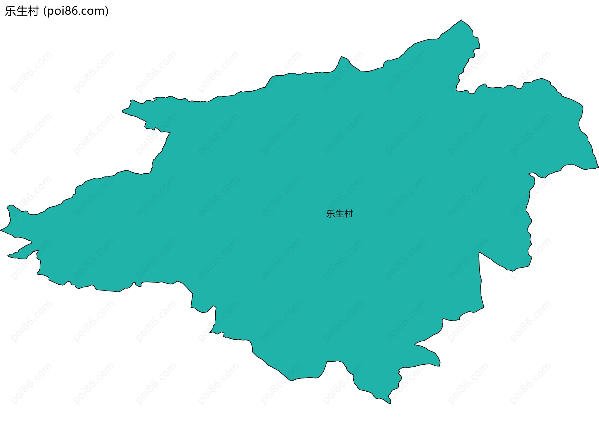 乐生村边界地图