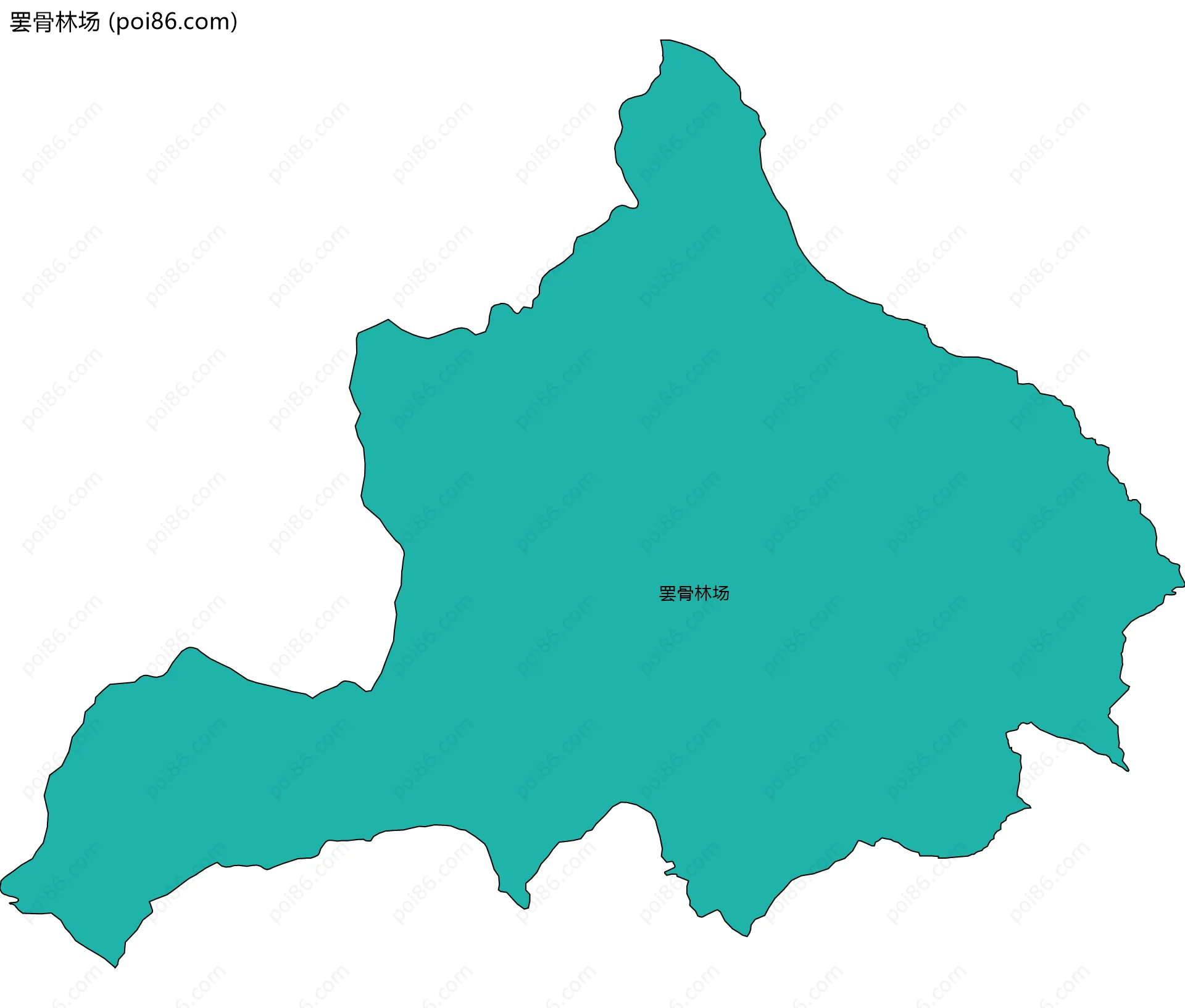 罢骨林场边界地图