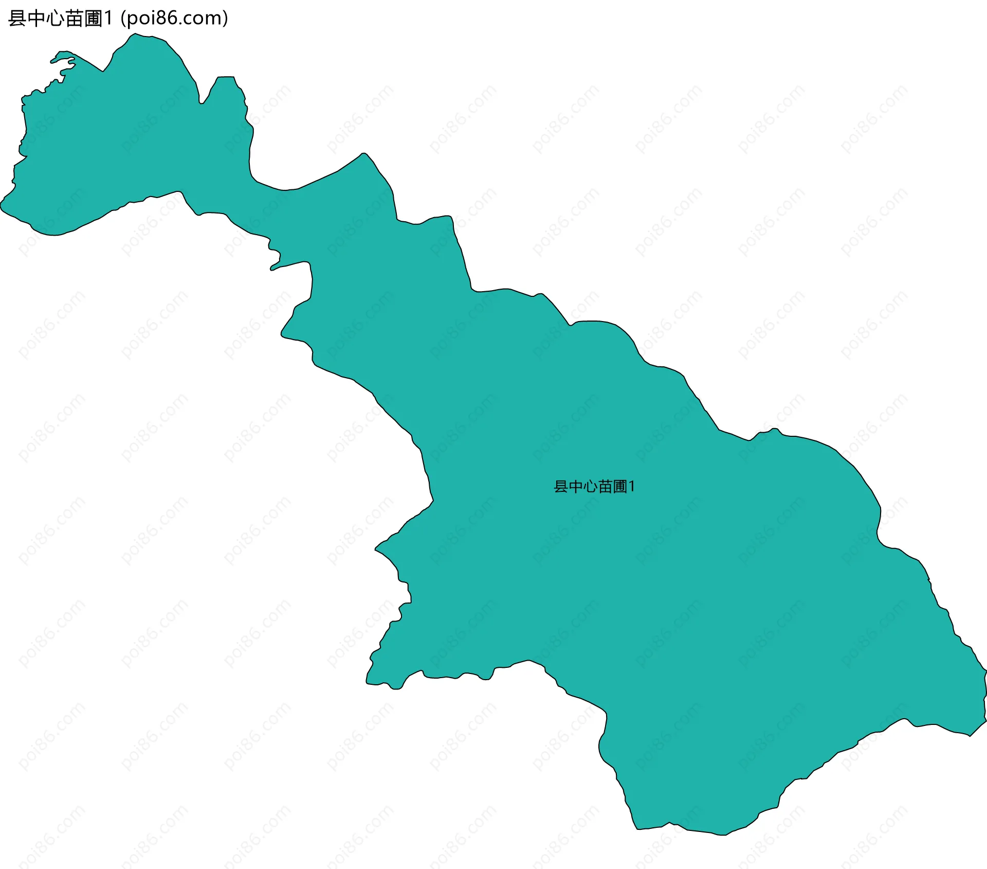 县中心苗圃1边界地图