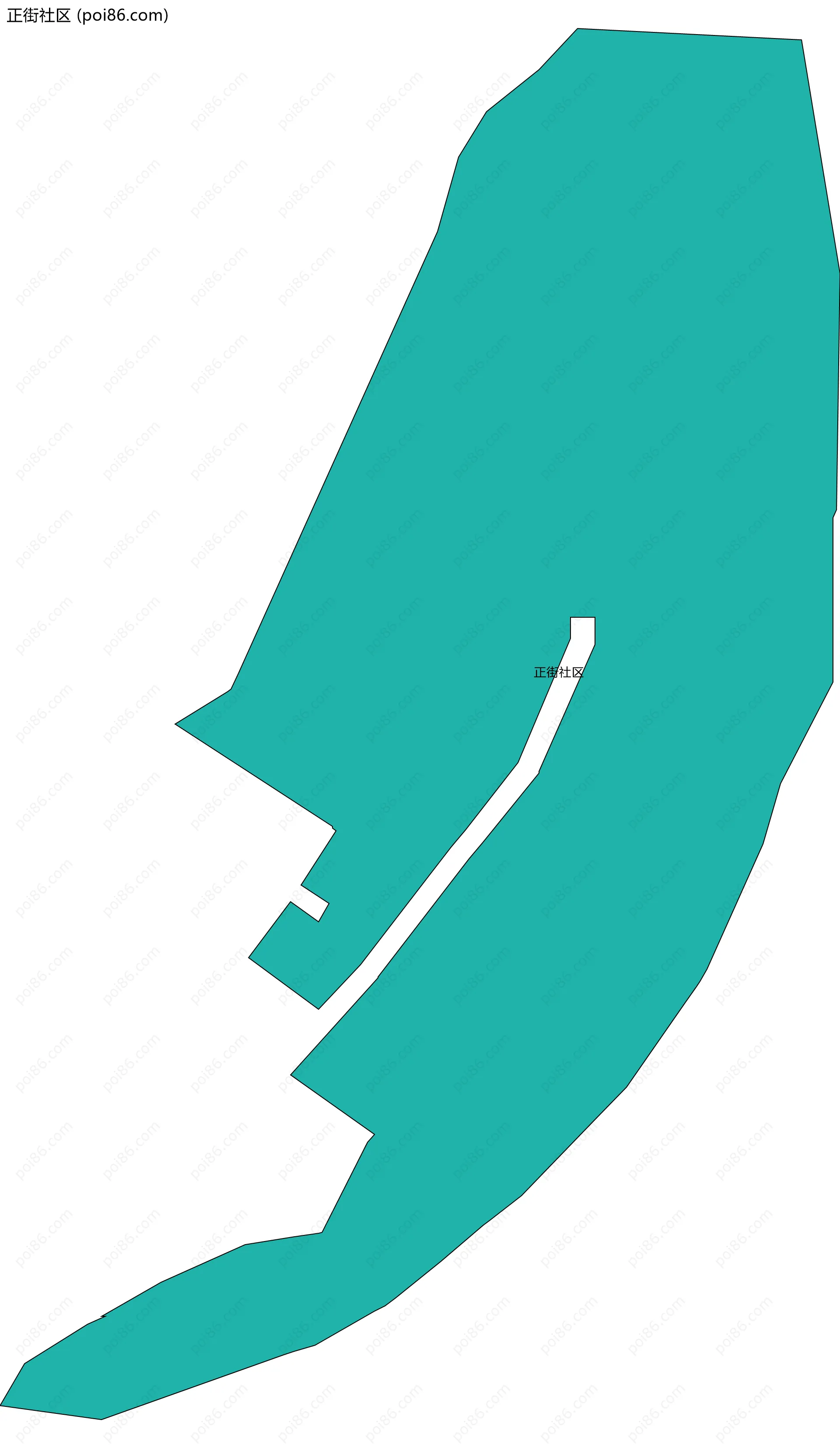 正街社区边界地图