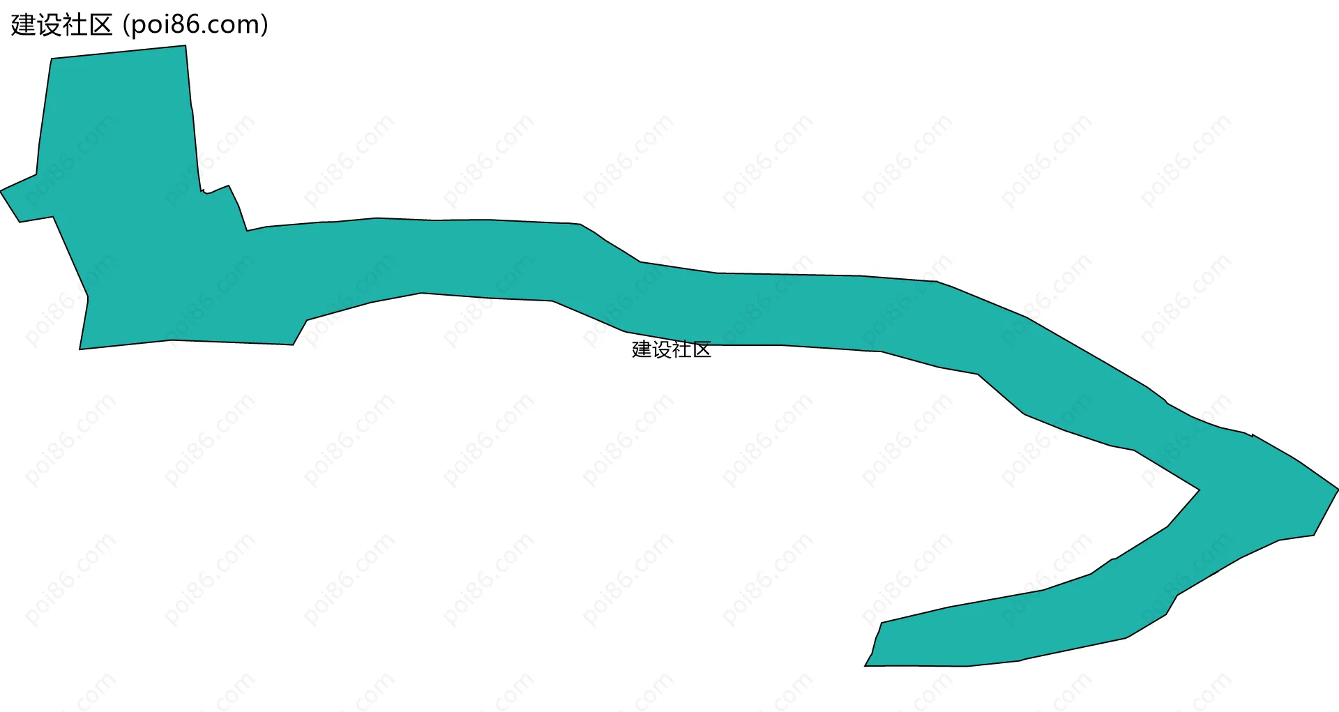 建设社区边界地图