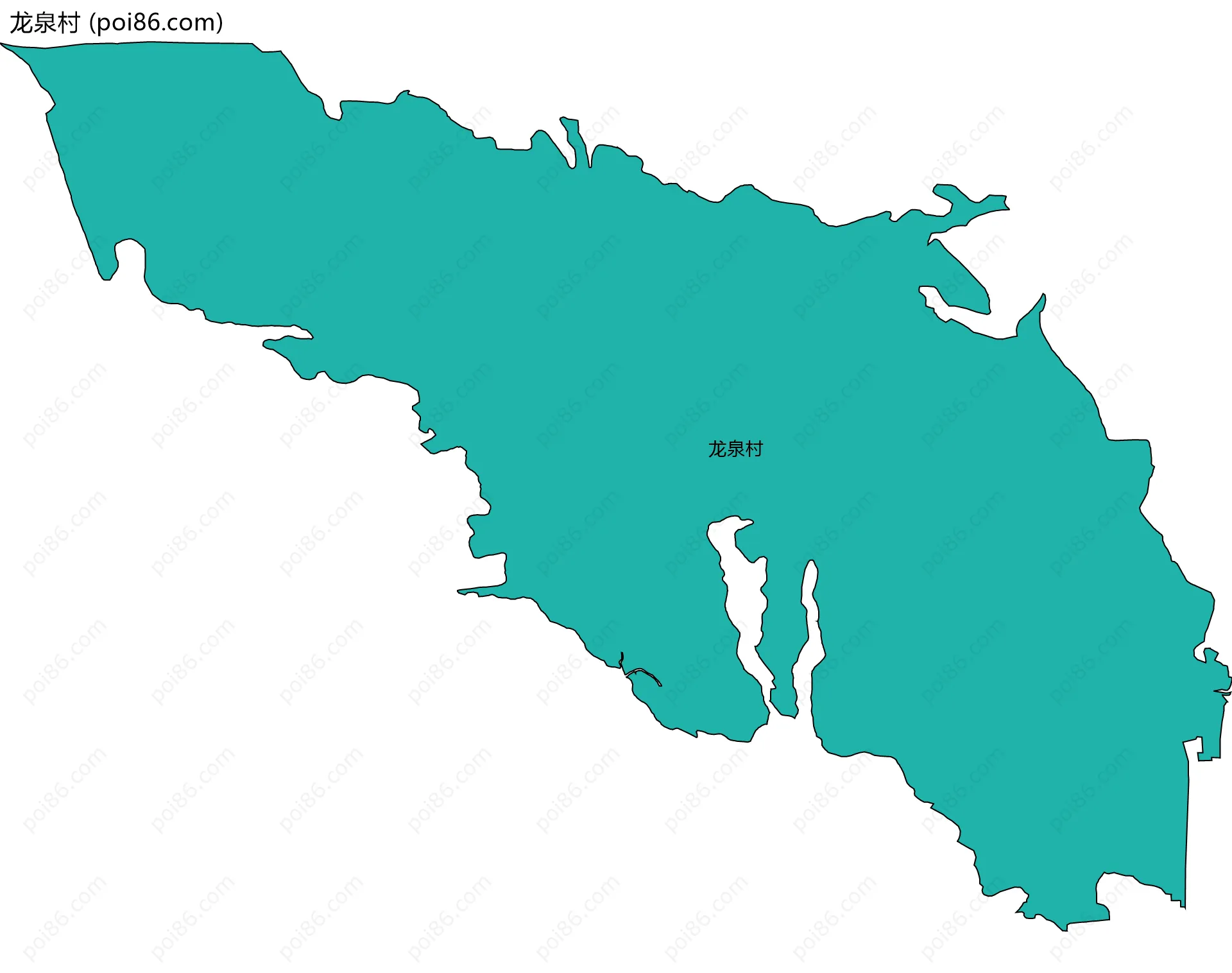 龙泉村边界地图