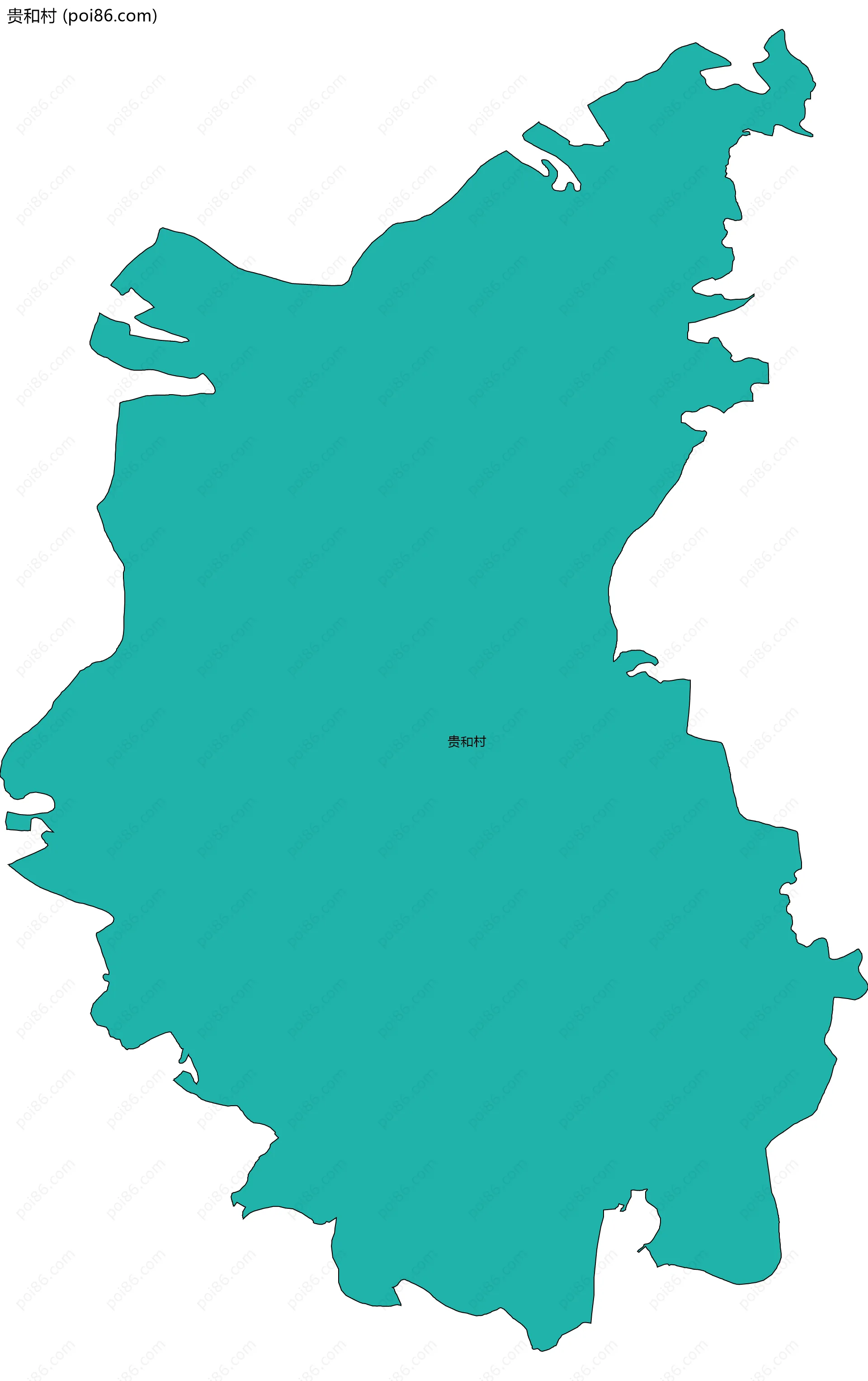 贵和村边界地图