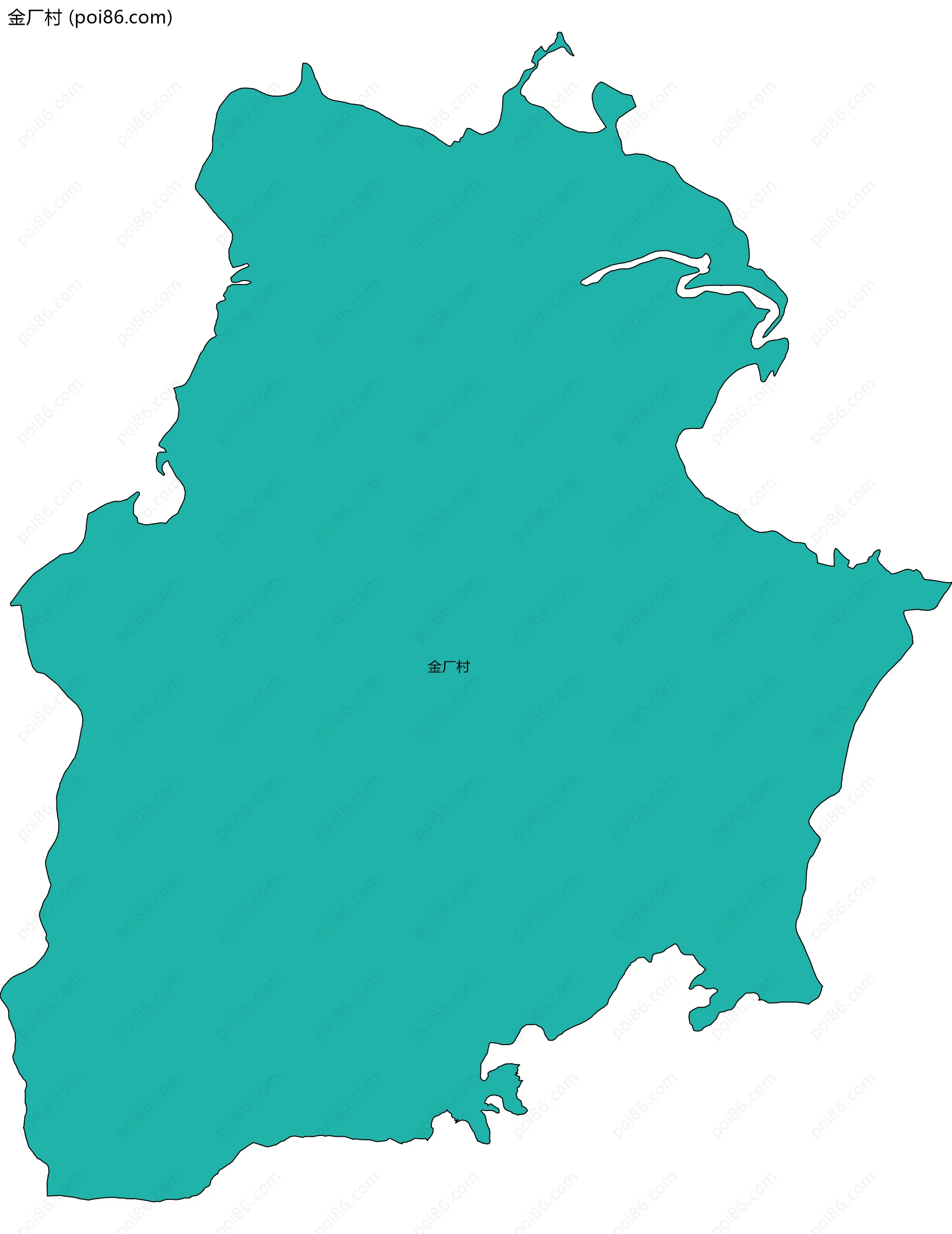 金厂村边界地图