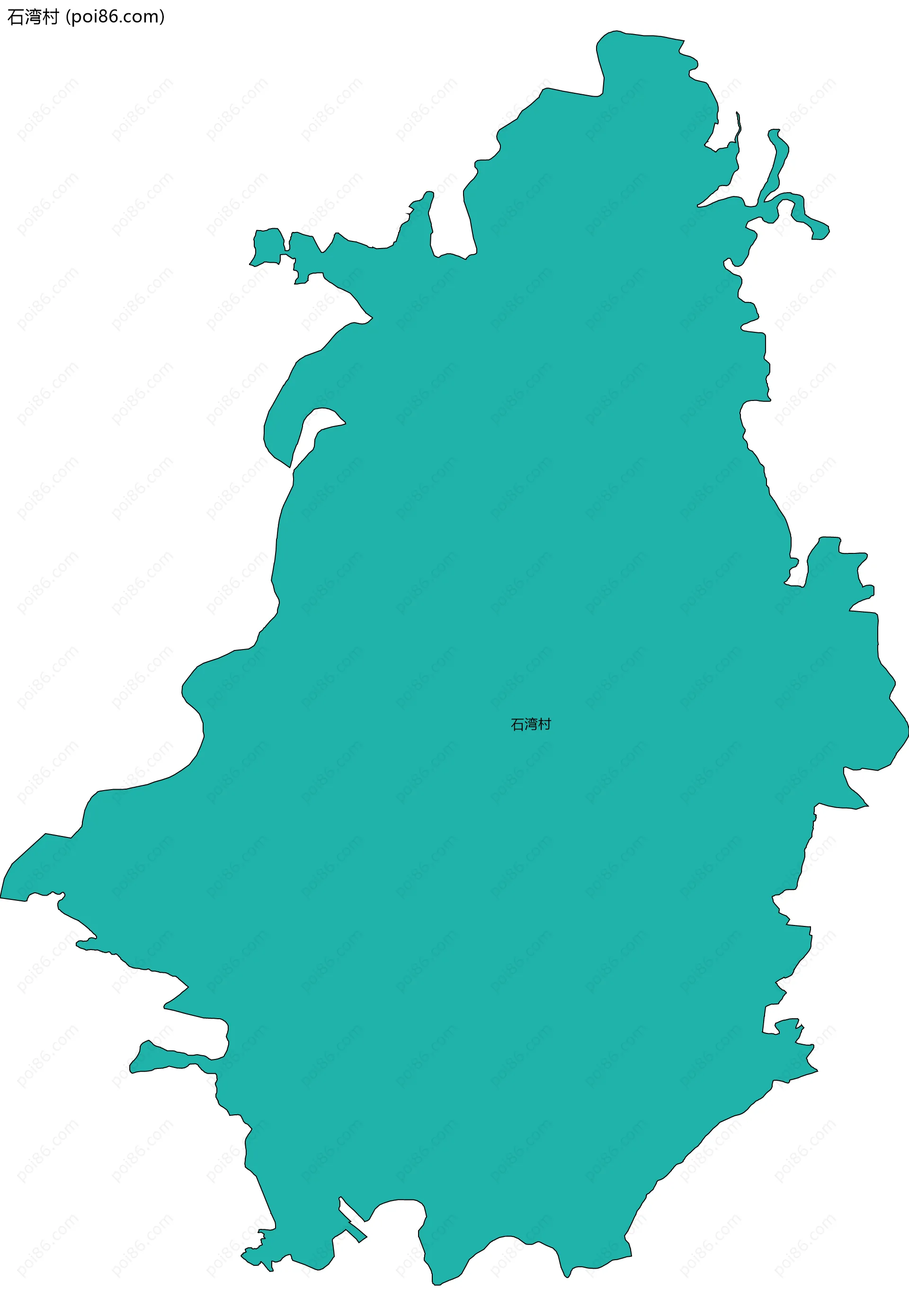 石湾村边界地图