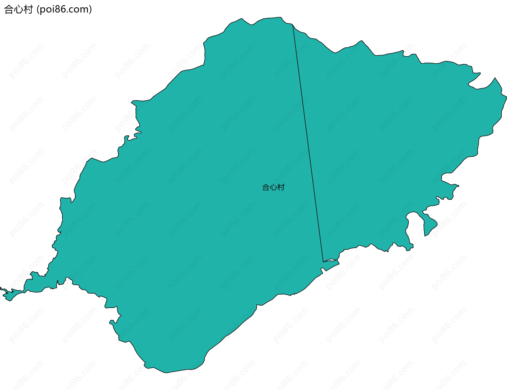 合心村边界地图