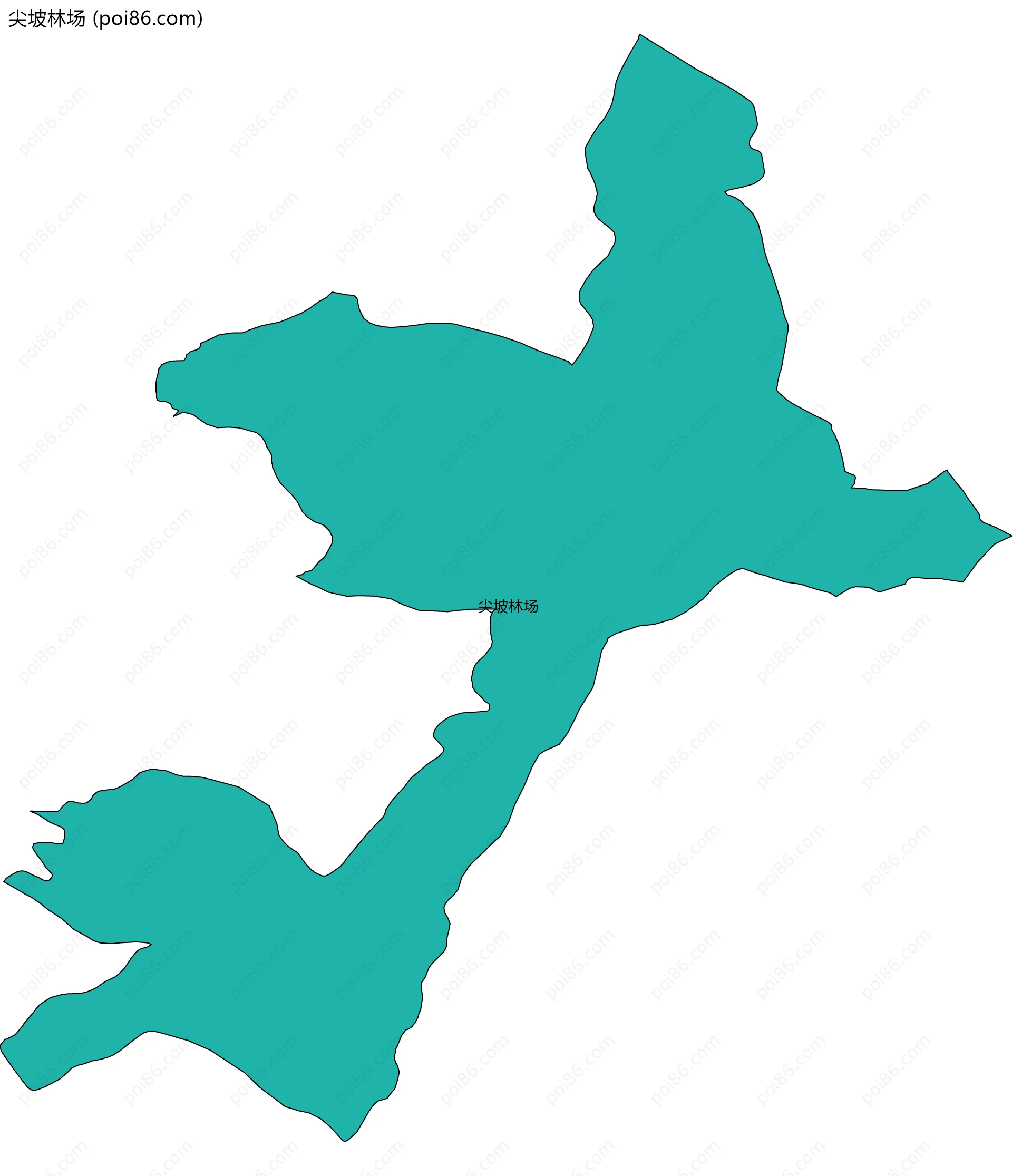 尖坡林场边界地图