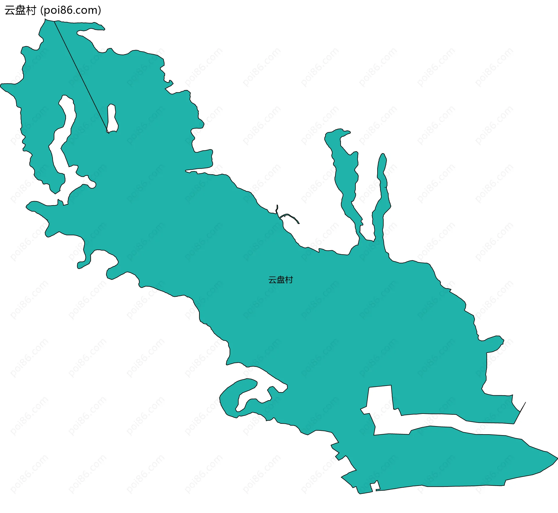 云盘村边界地图