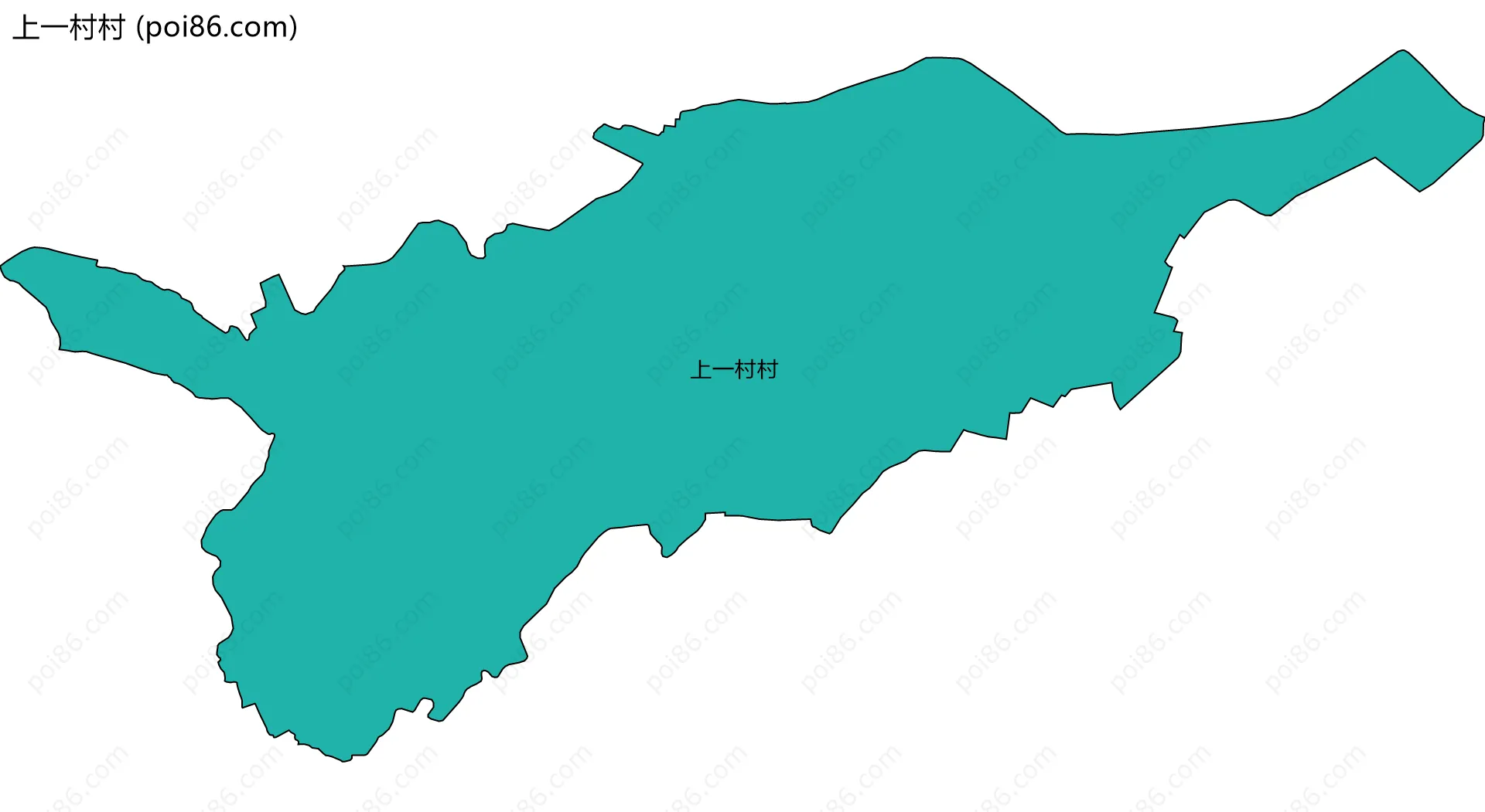 上一村村边界地图