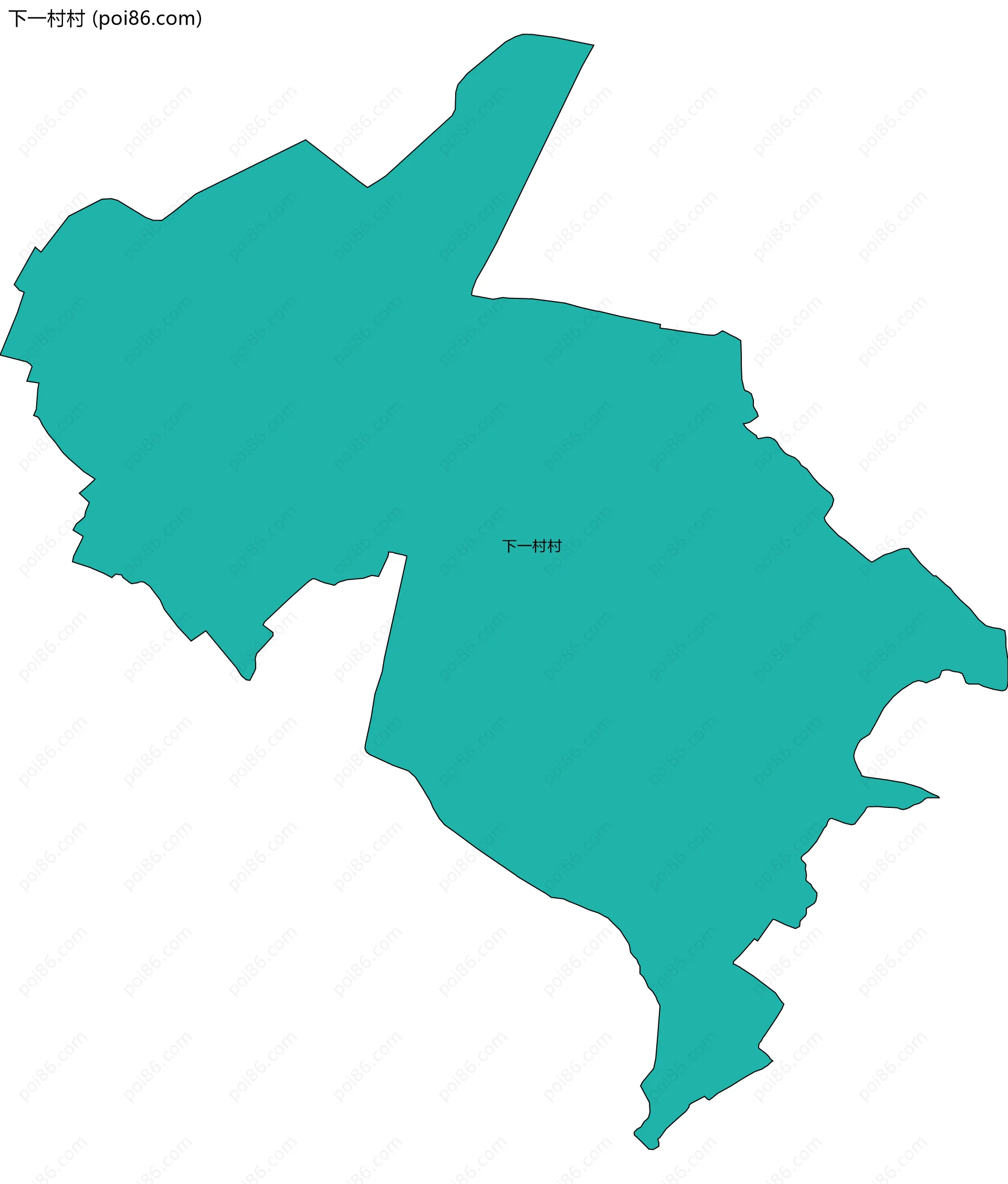 下一村村边界地图