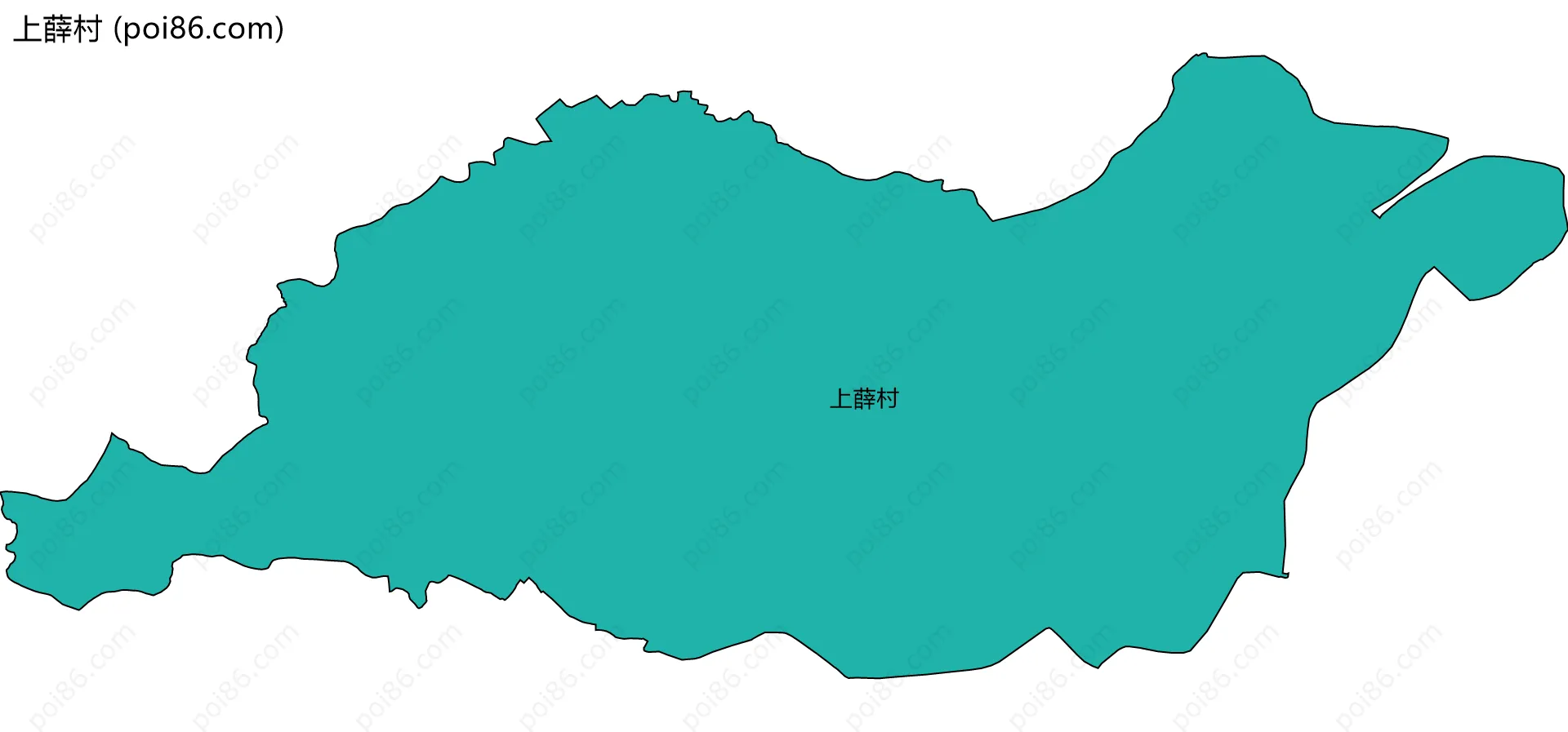 上薛村边界地图