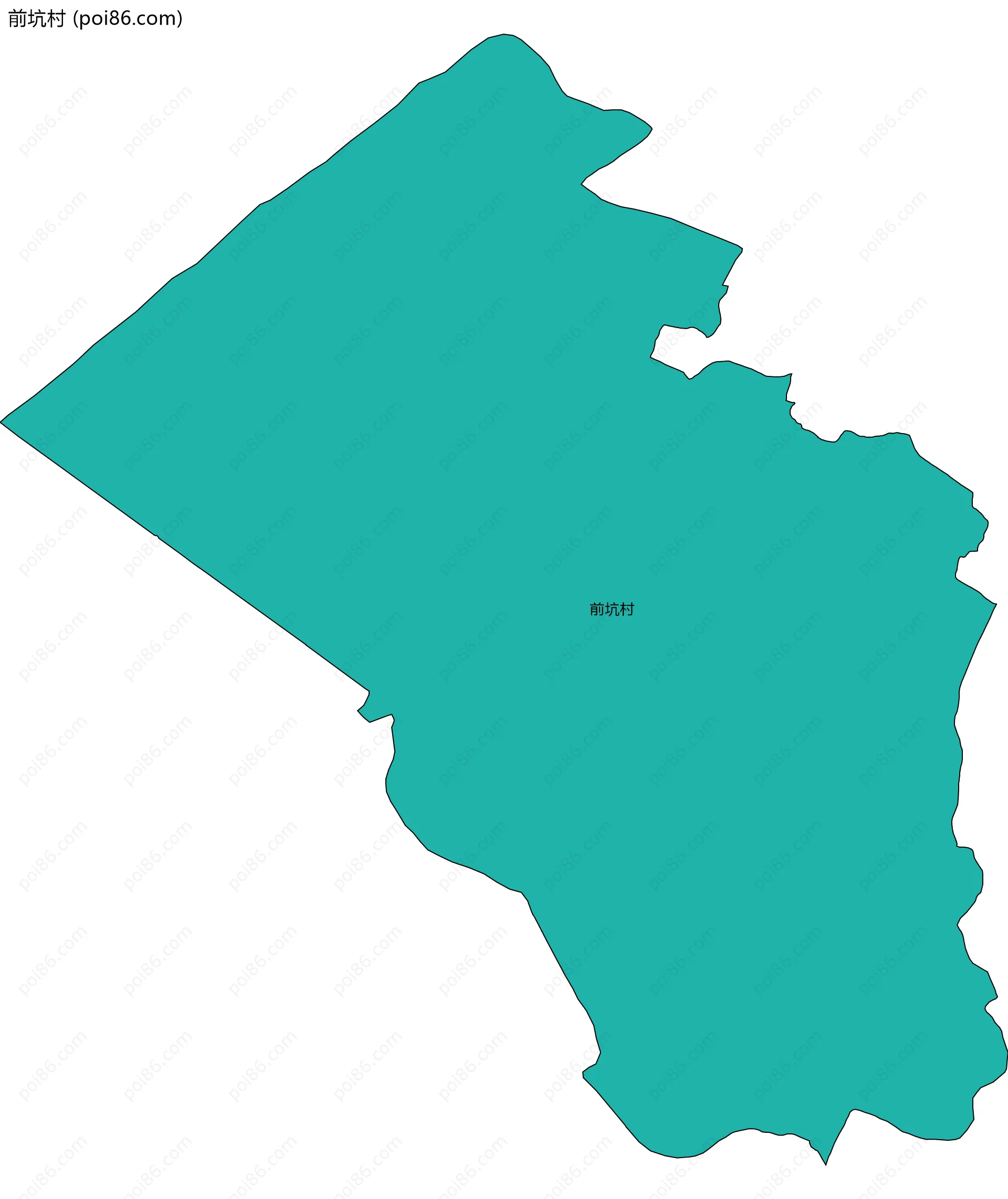 前坑村边界地图