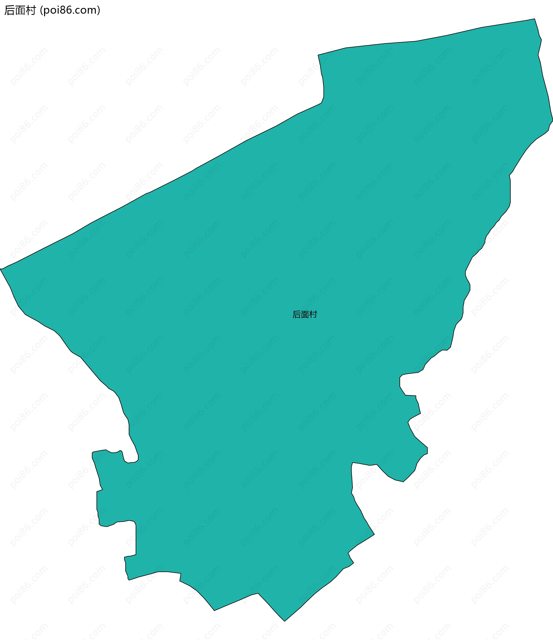 后面村边界地图